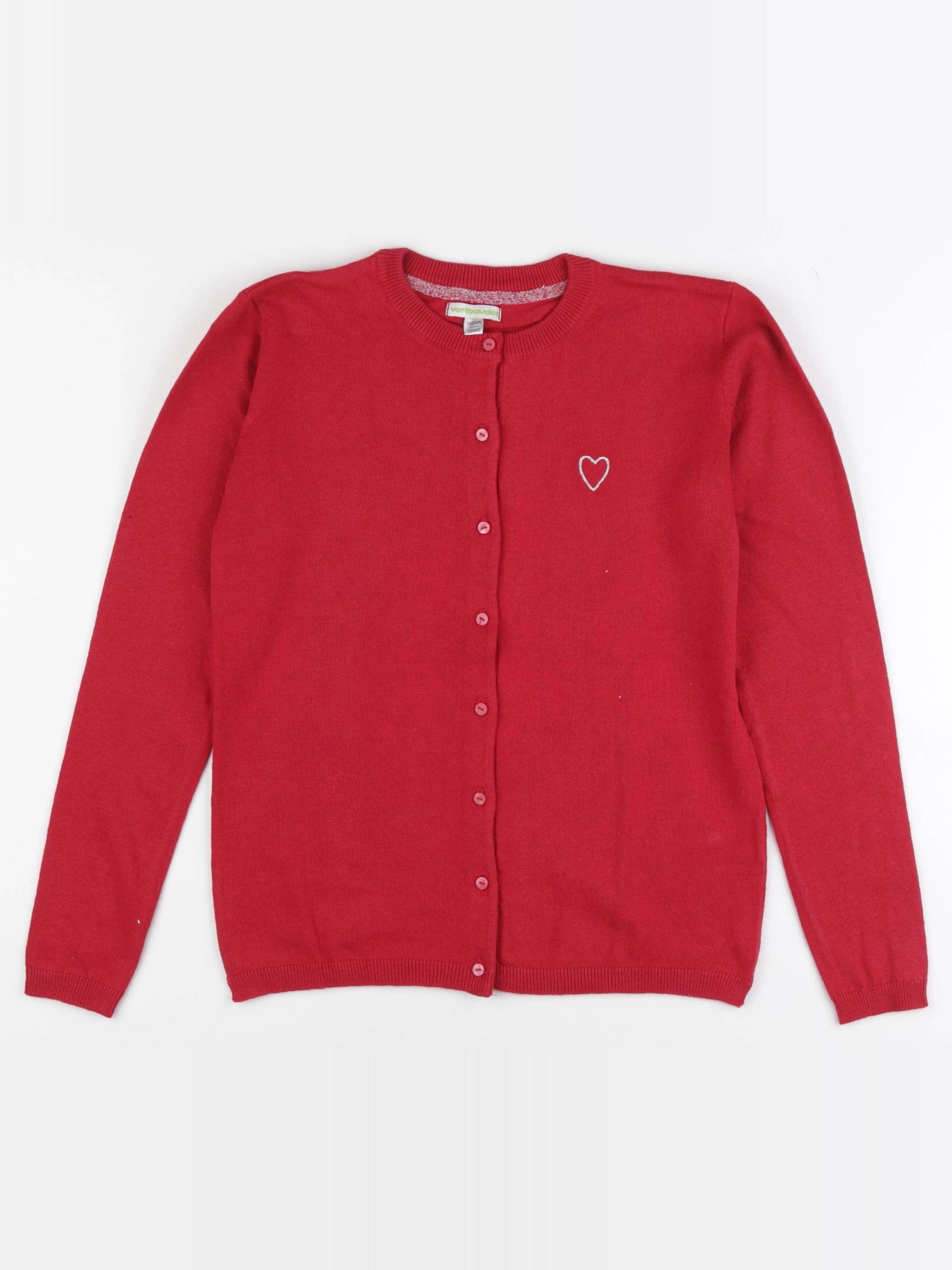 Vertbaudet - gilet rose - 12 ans