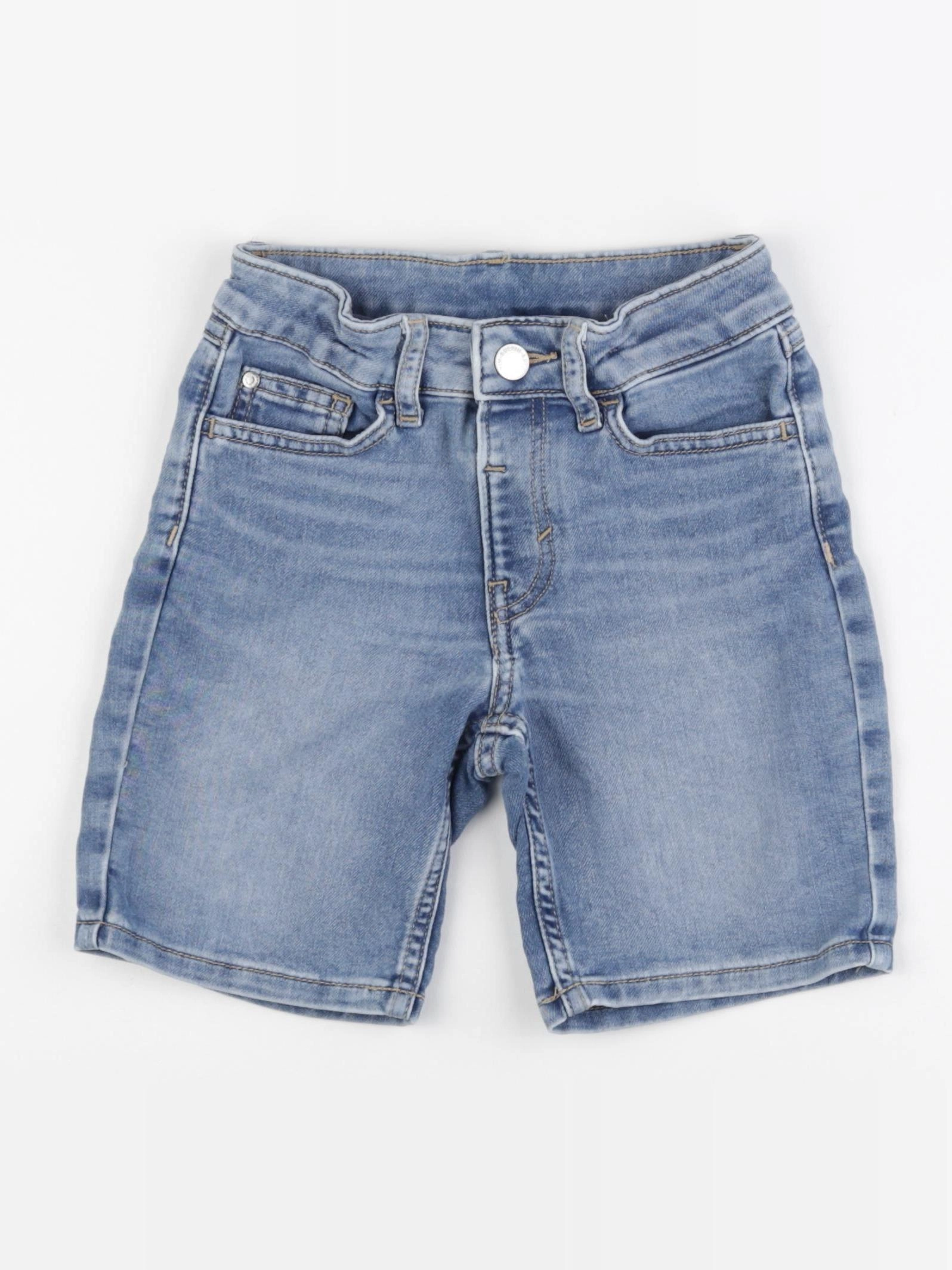 H&M - short bleu - 3/4 ans