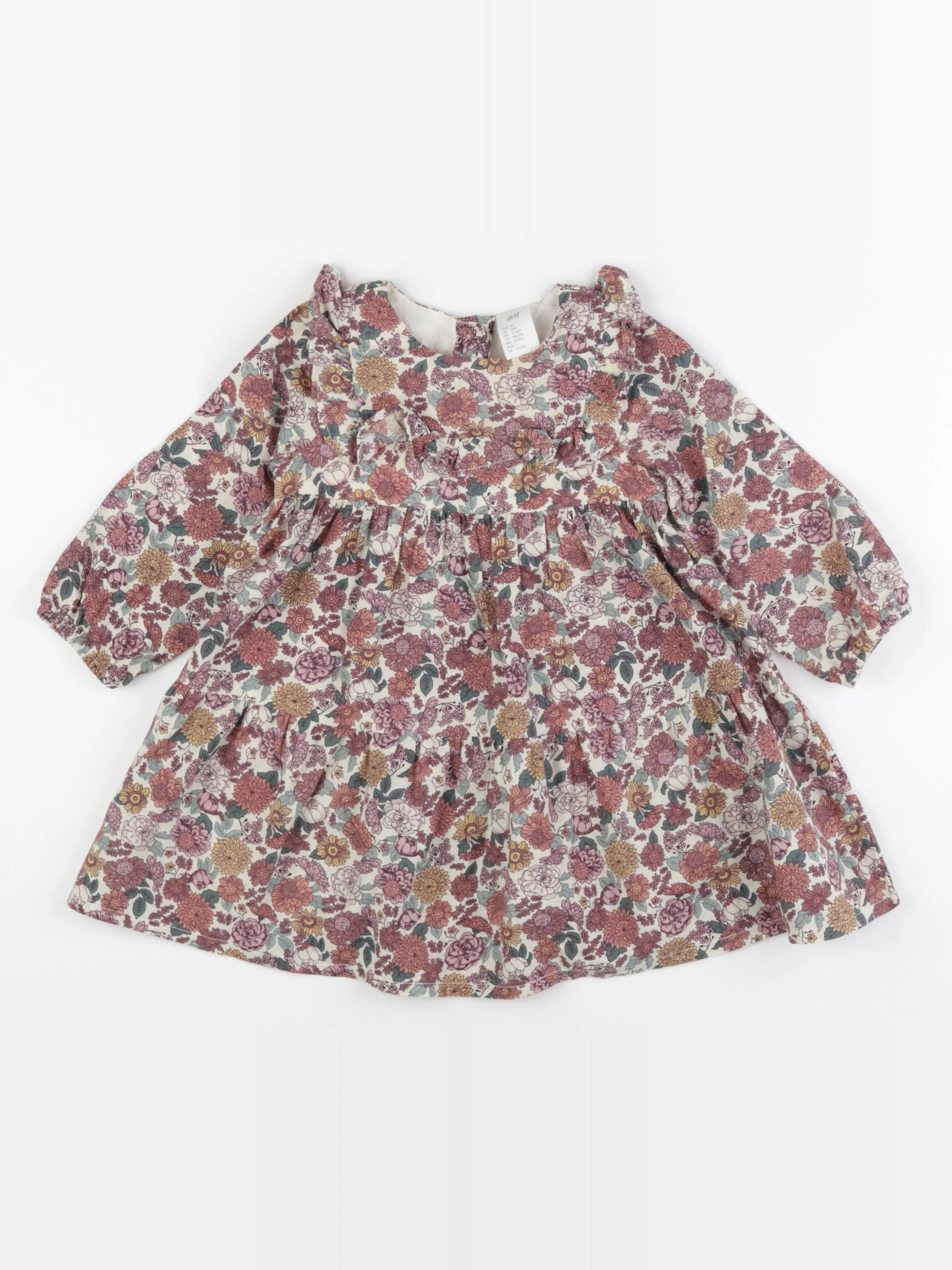 H&M - robe multicolore - 9/12 mois