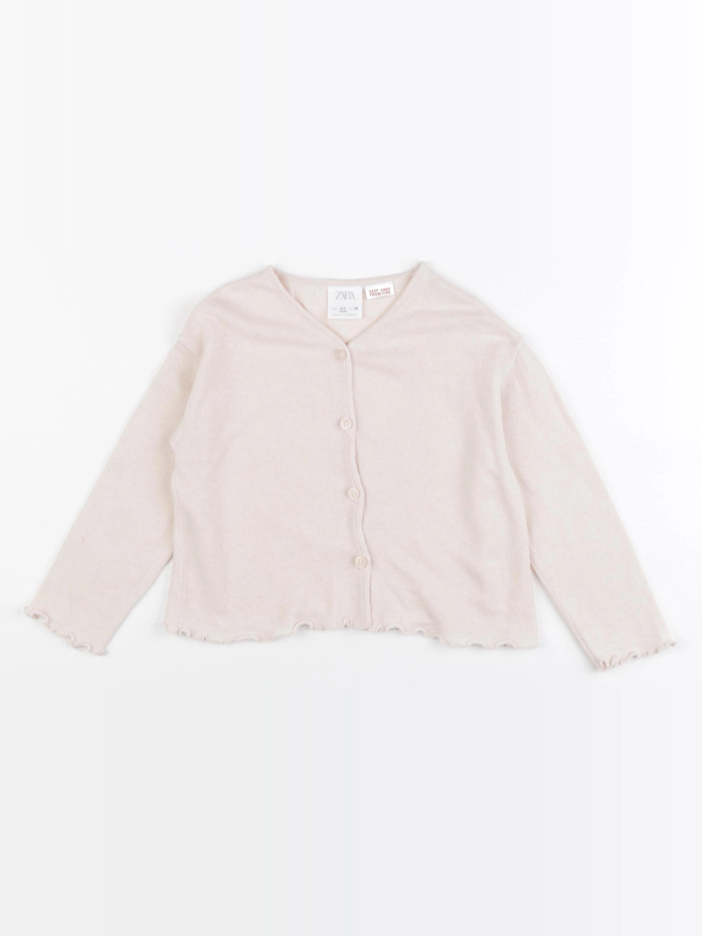Zara - gilet beige - 2/3 ans