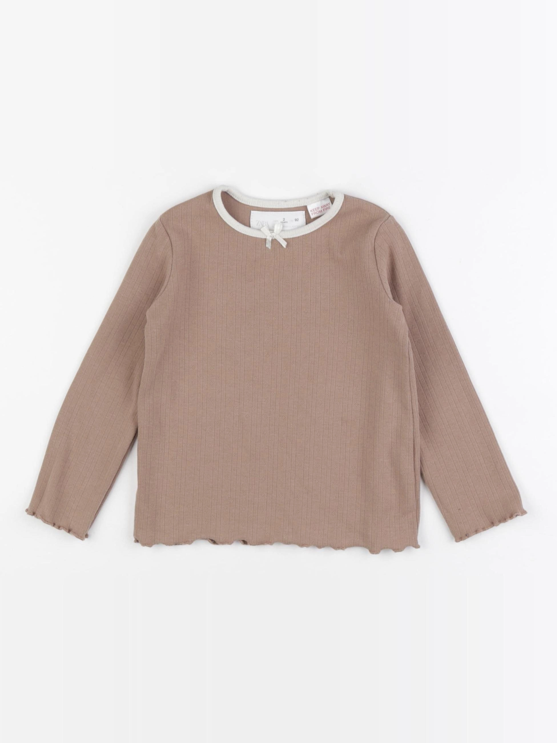 Zara - maillot de corps marron - 2 ans