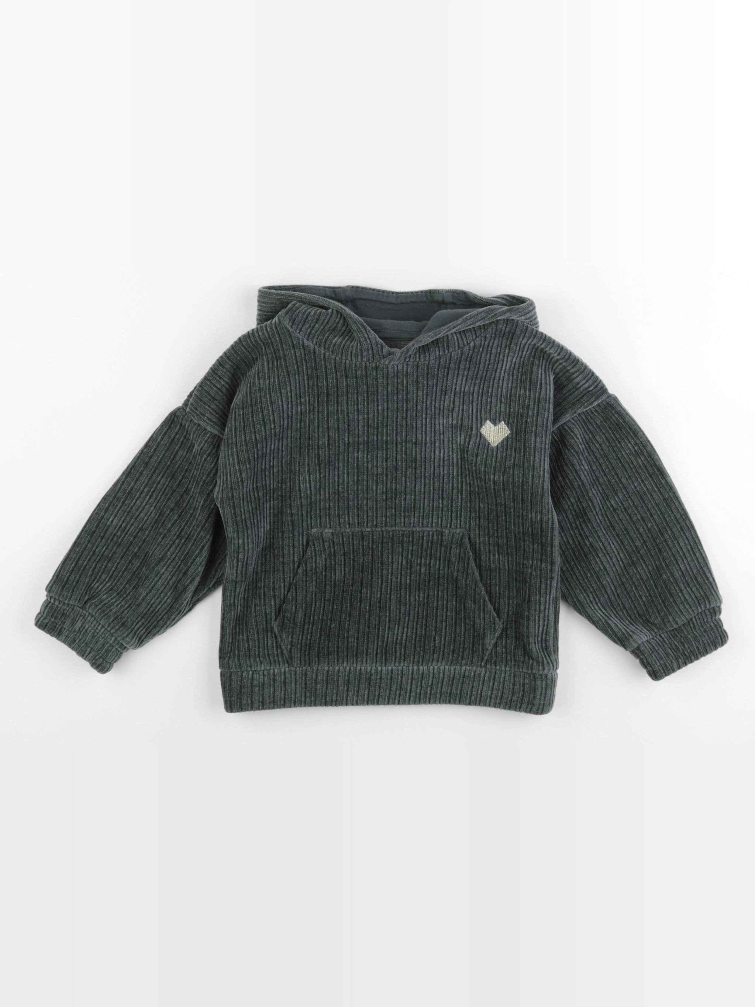 Vertbaudet - sweat vert - 3 ans