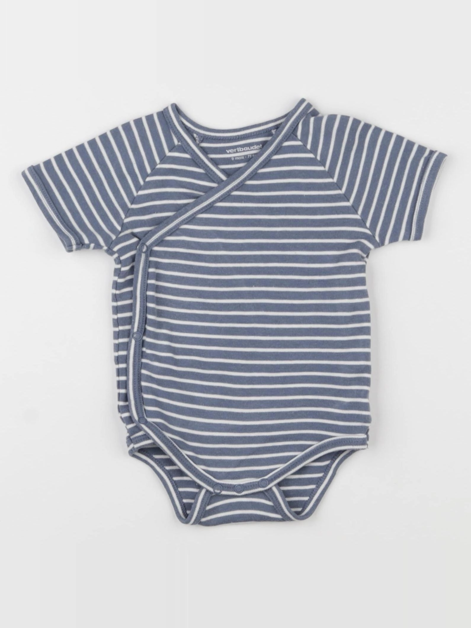 Vertbaudet - body bleu - 9 mois