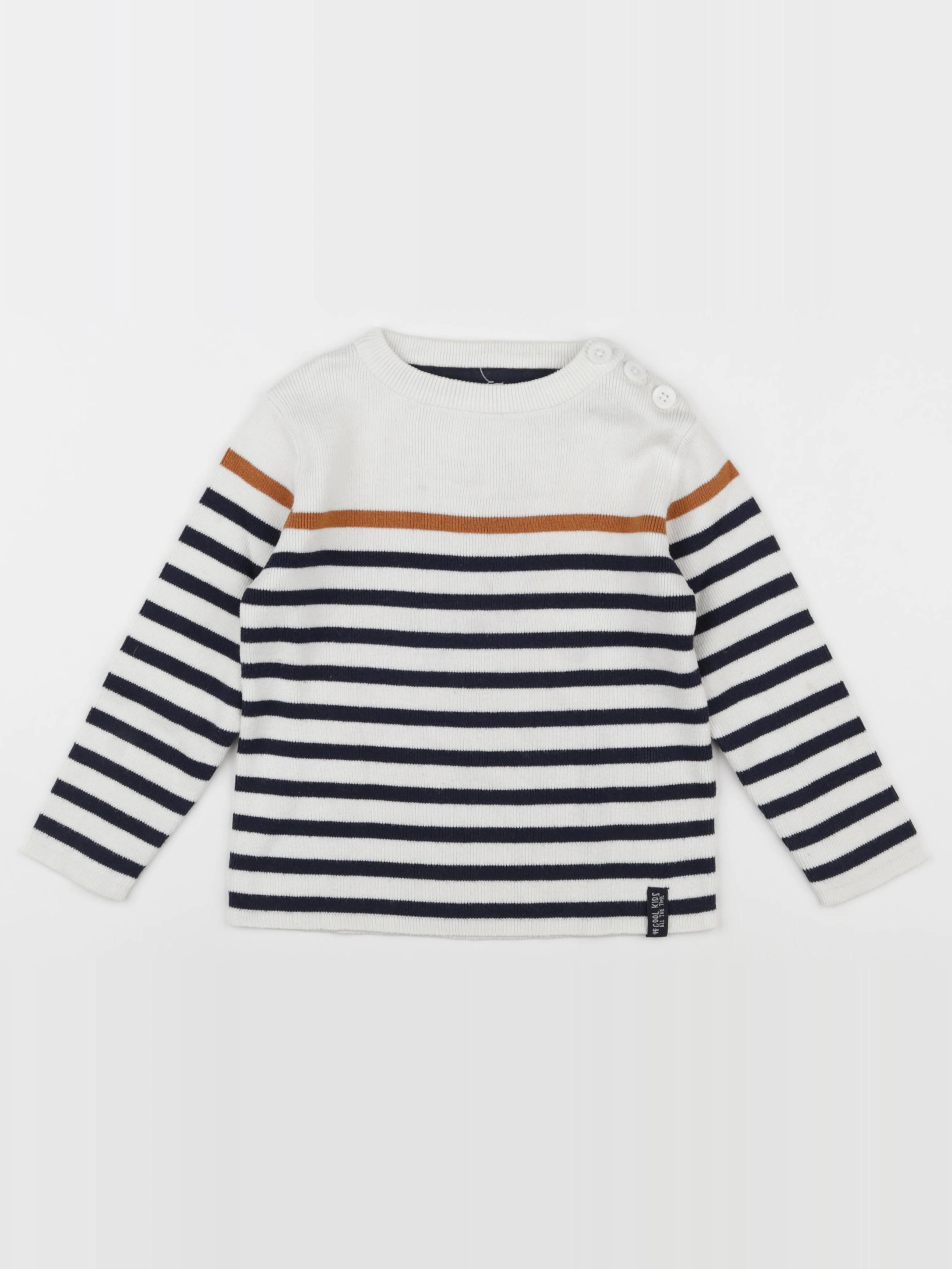 Vertbaudet - pull bleu - 3 ans