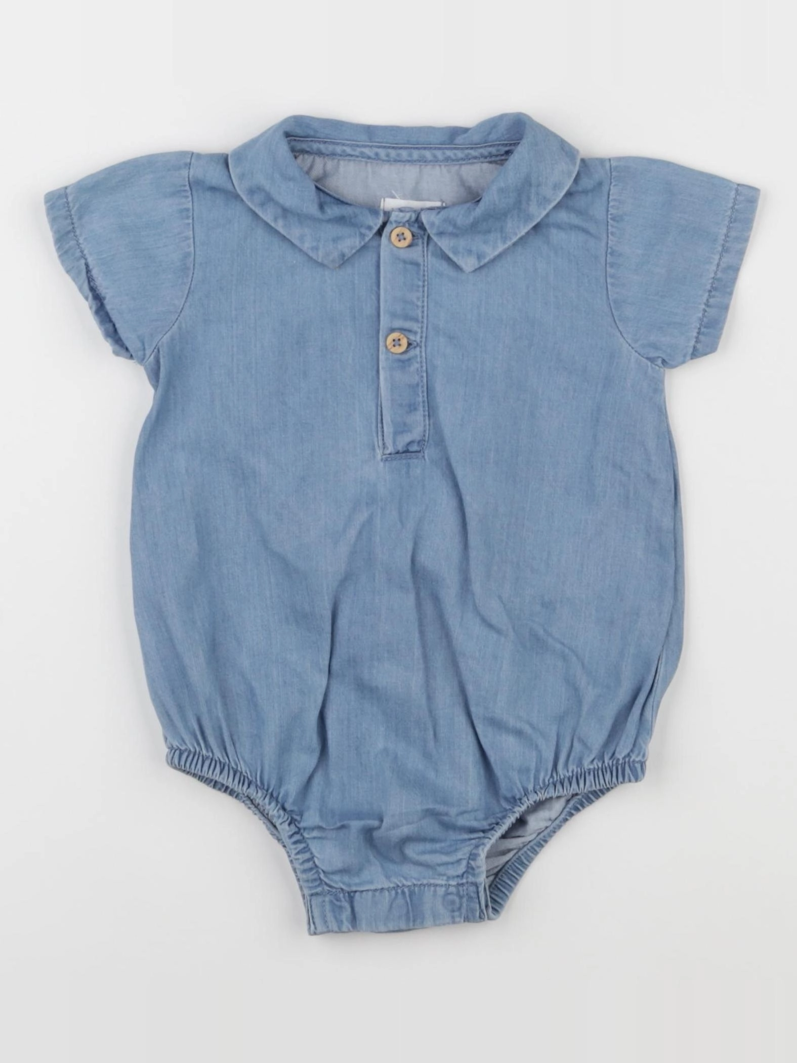 Vertbaudet - combinaison bleu - 9 mois