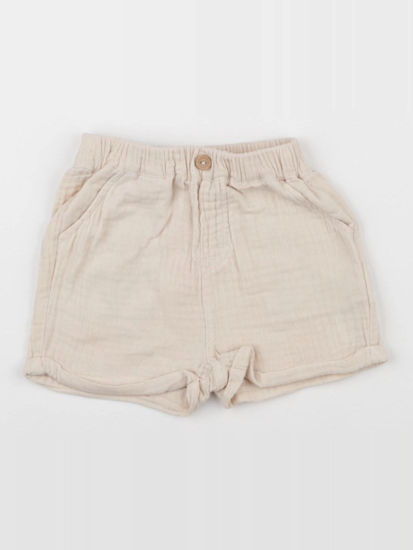 Vertbaudet - short beige - 9 mois