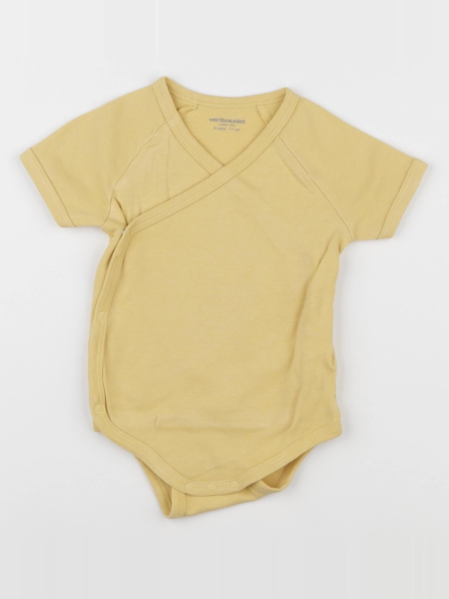 Vertbaudet - body jaune - 9 mois