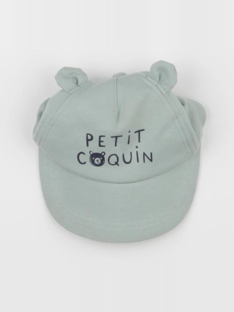 Vertbaudet - casquette vert - 12/18 mois
