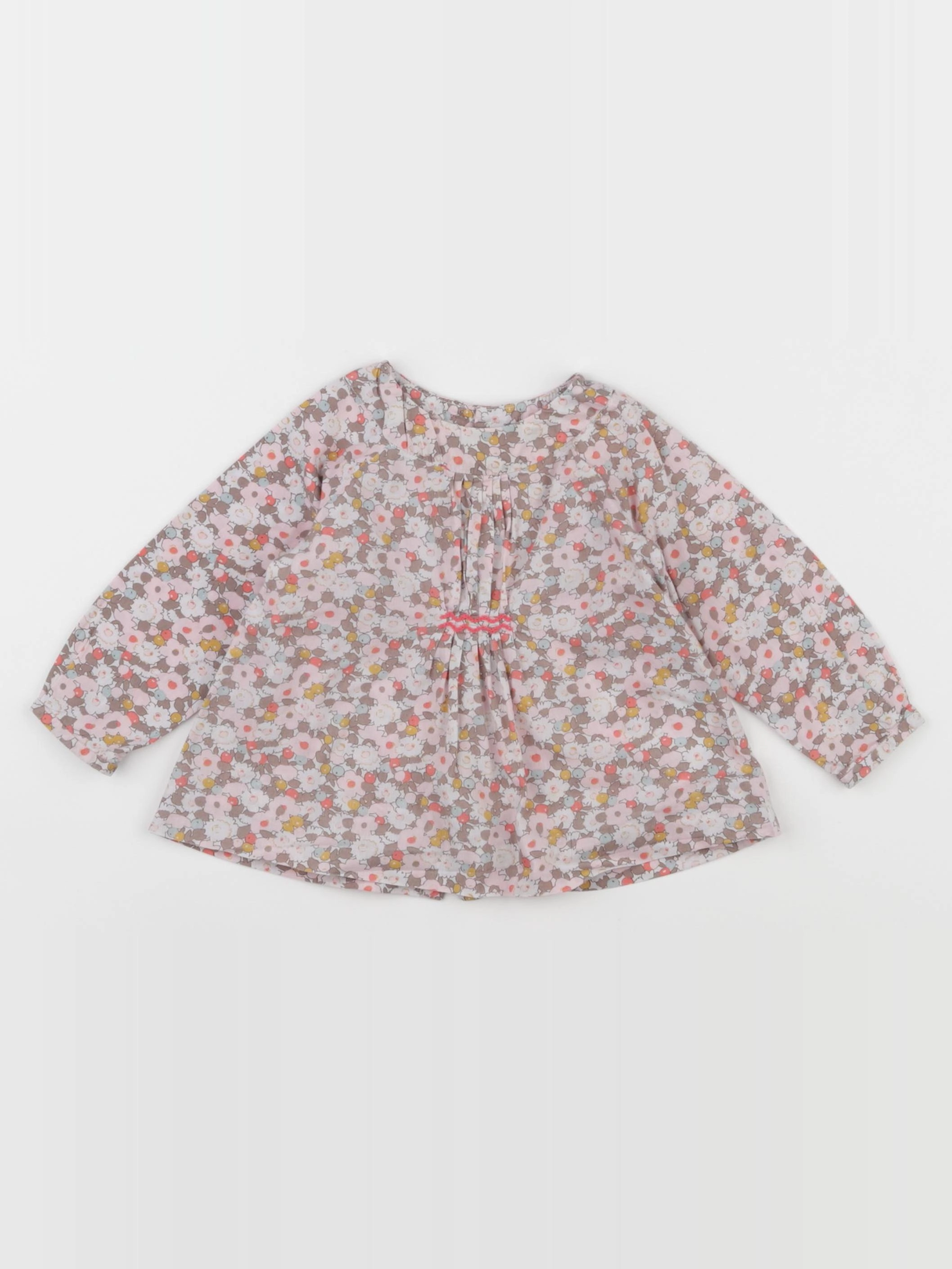 Jacadi - blouse liberty multicolore - 6 mois