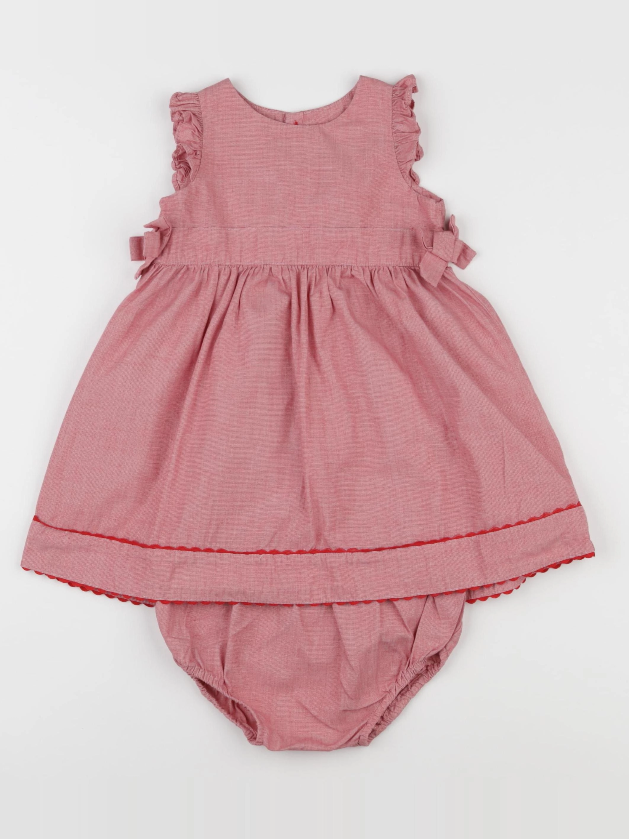 Jacadi - robe rouge - 12 mois