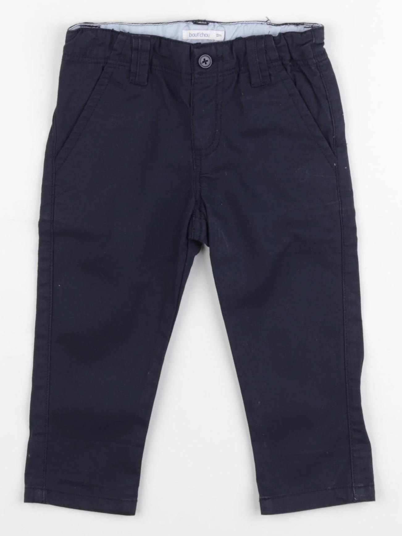 Boutchou - pantalon bleu - 12 mois