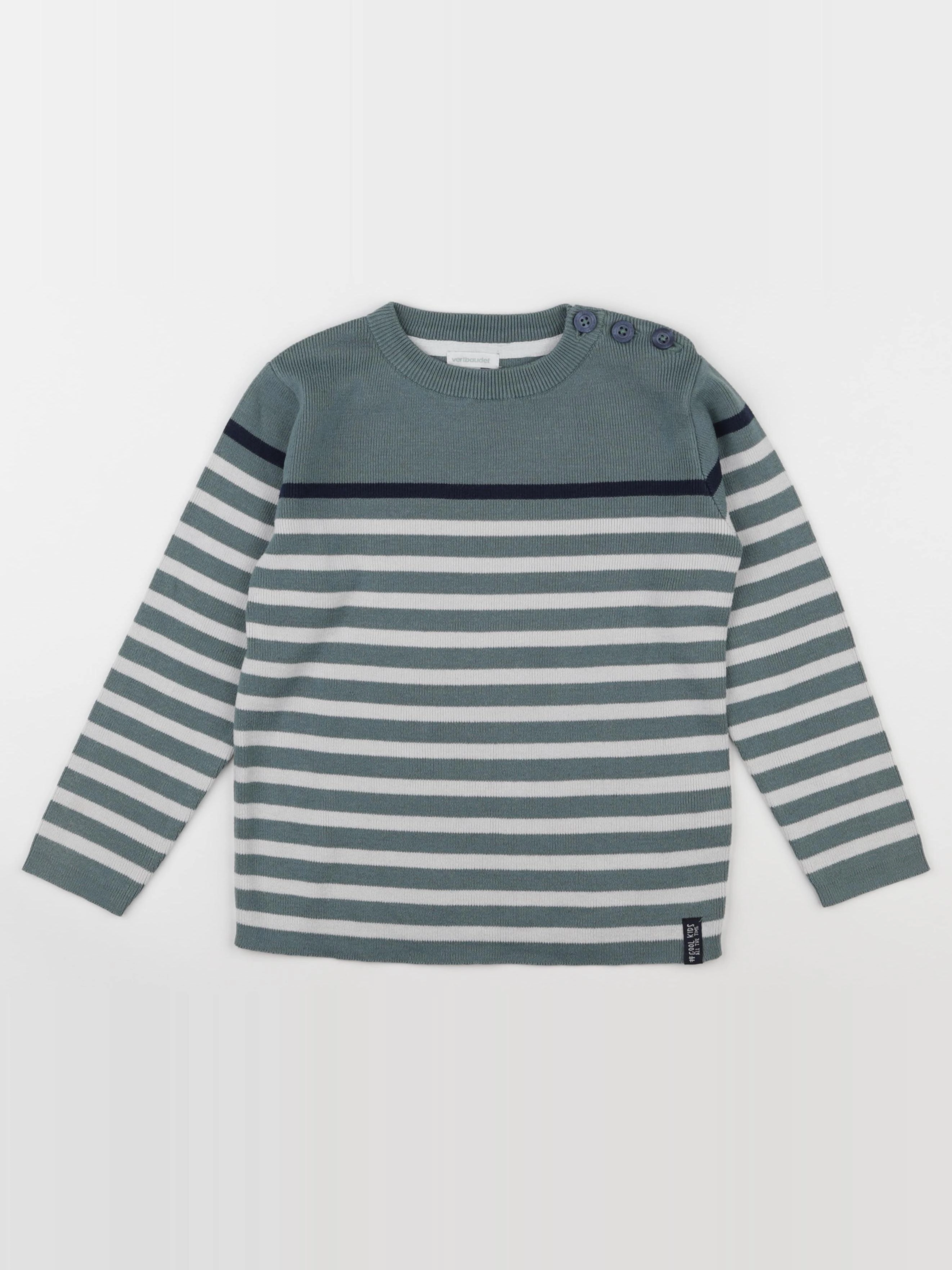 Vertbaudet - pull vert - 6 ans