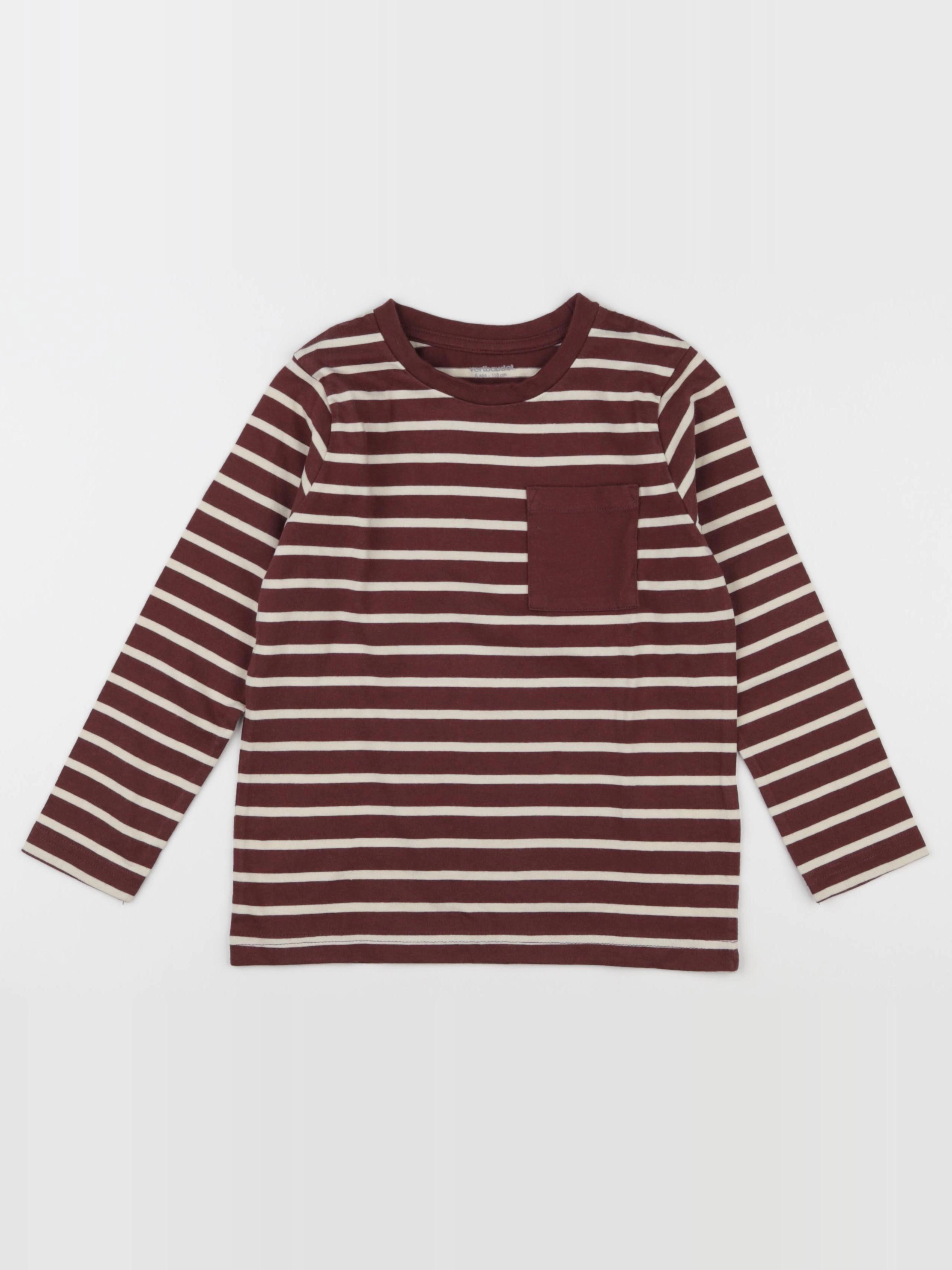 Vertbaudet - tee-shirt rouge - 6 ans