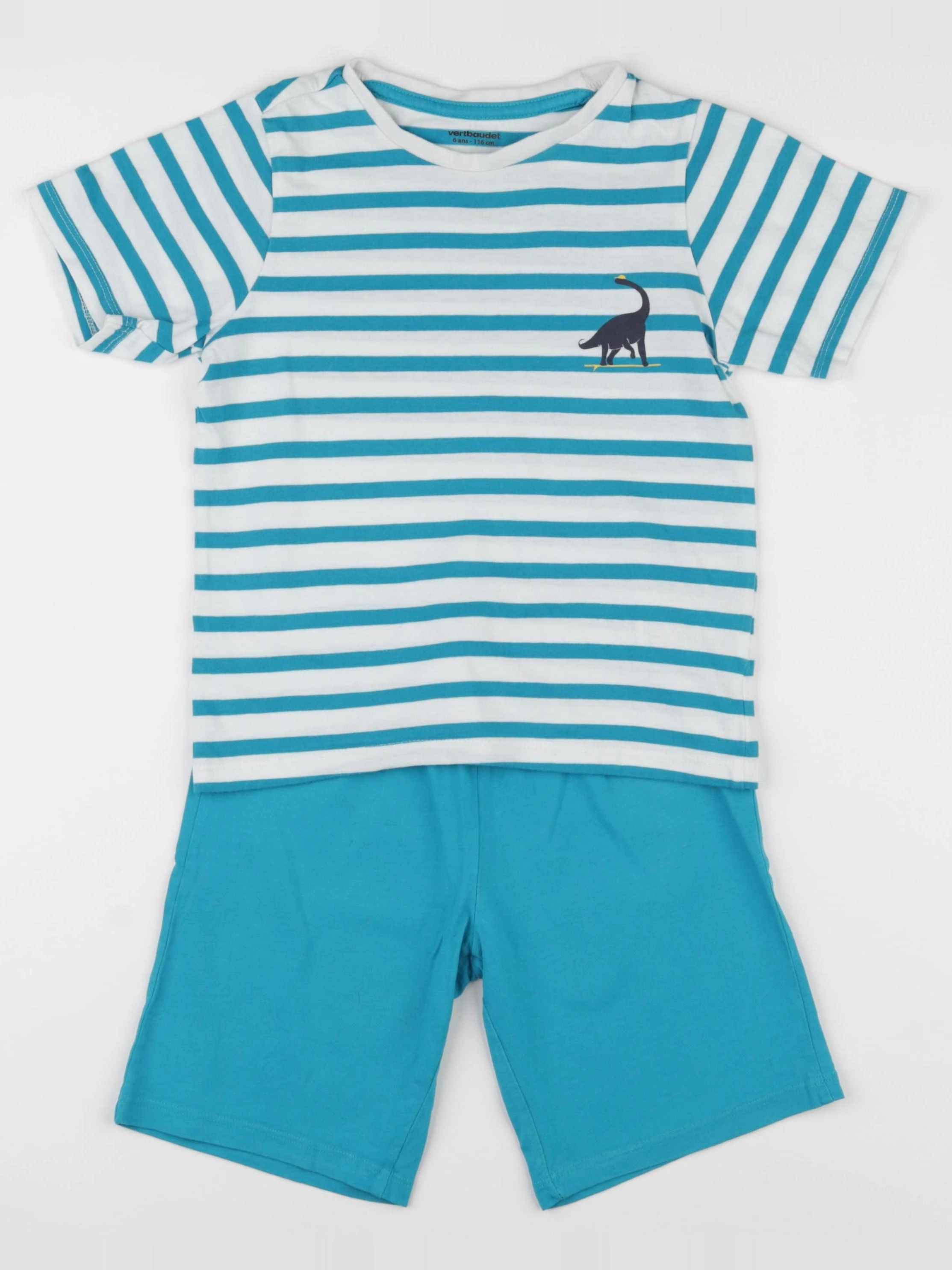 Vertbaudet - pyjama coton bleu - 6 ans