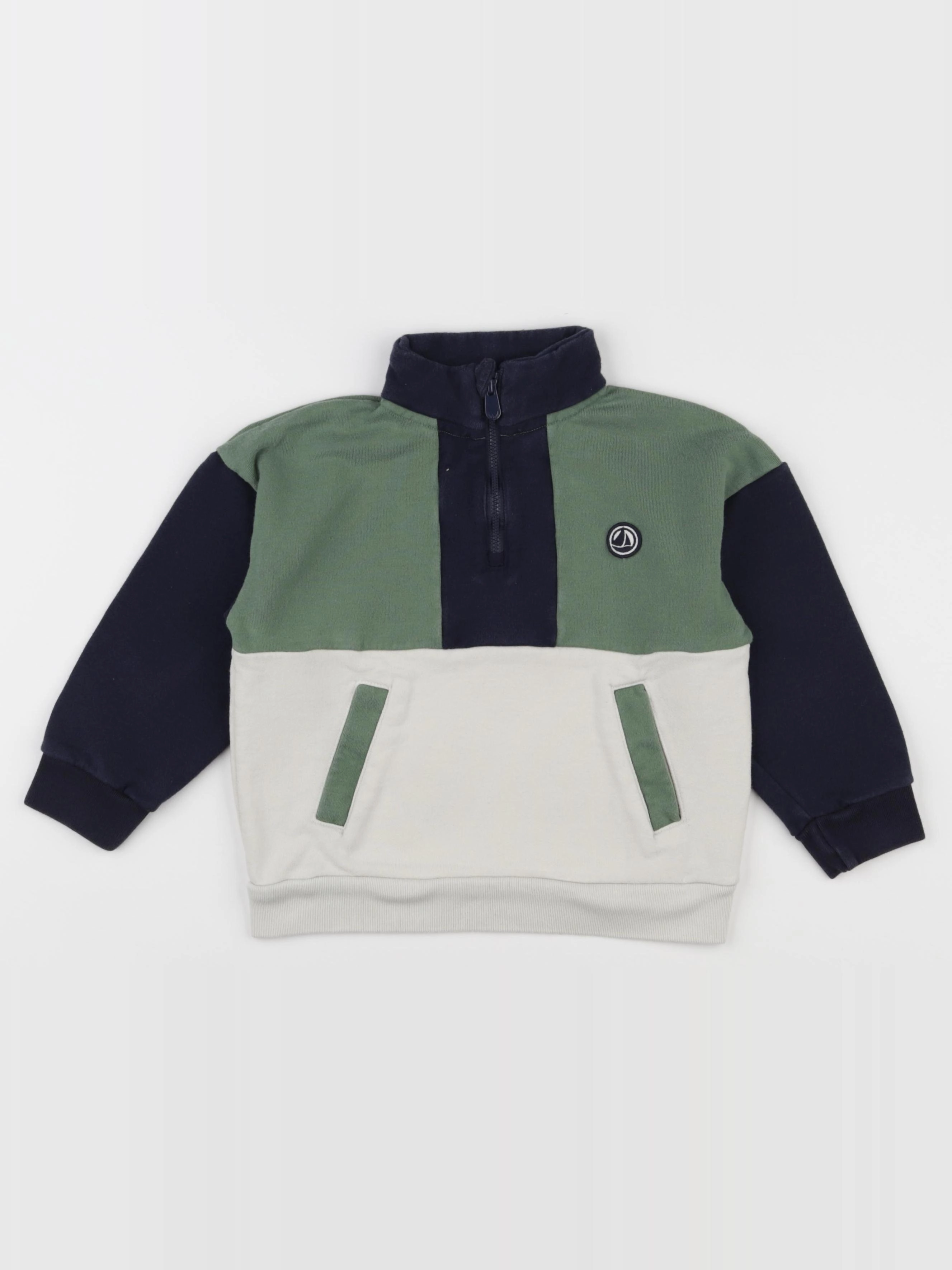 Petit Bateau - sweat multicolore - 5 ans