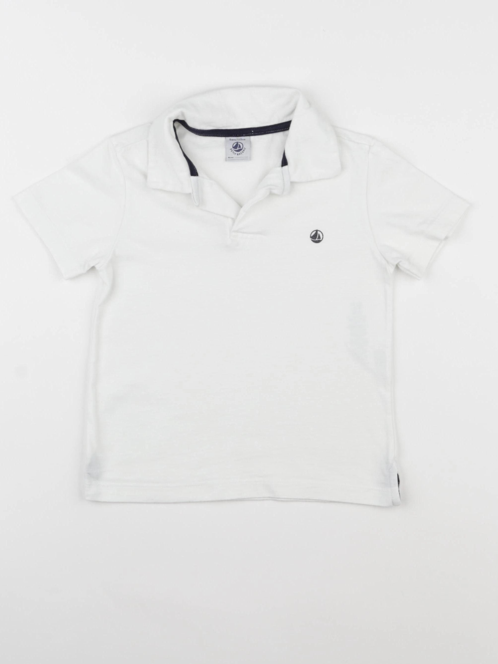 Petit Bateau - tee-shirt blanc - 5 ans