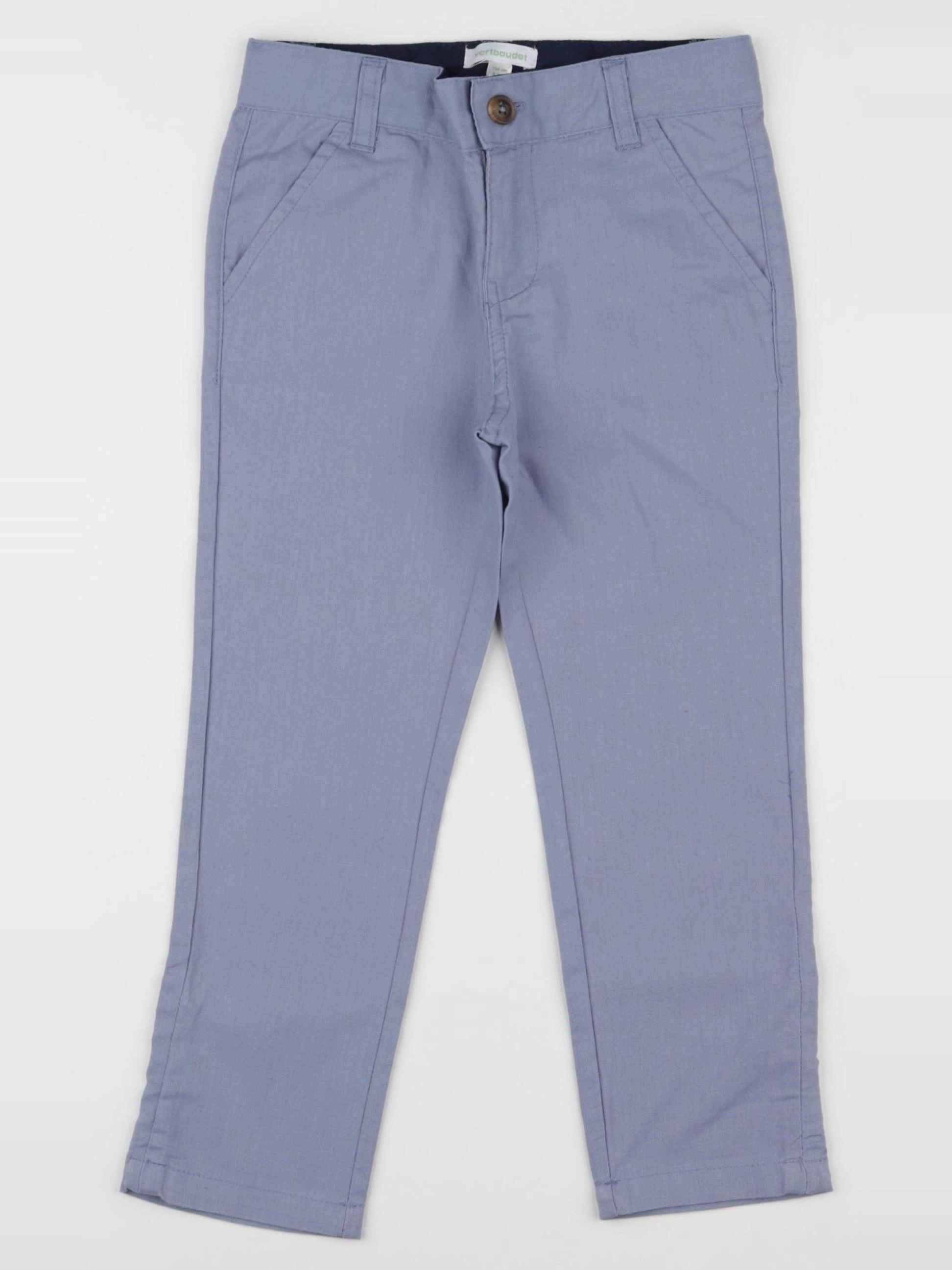 Vertbaudet - pantalon bleu - 4 ans