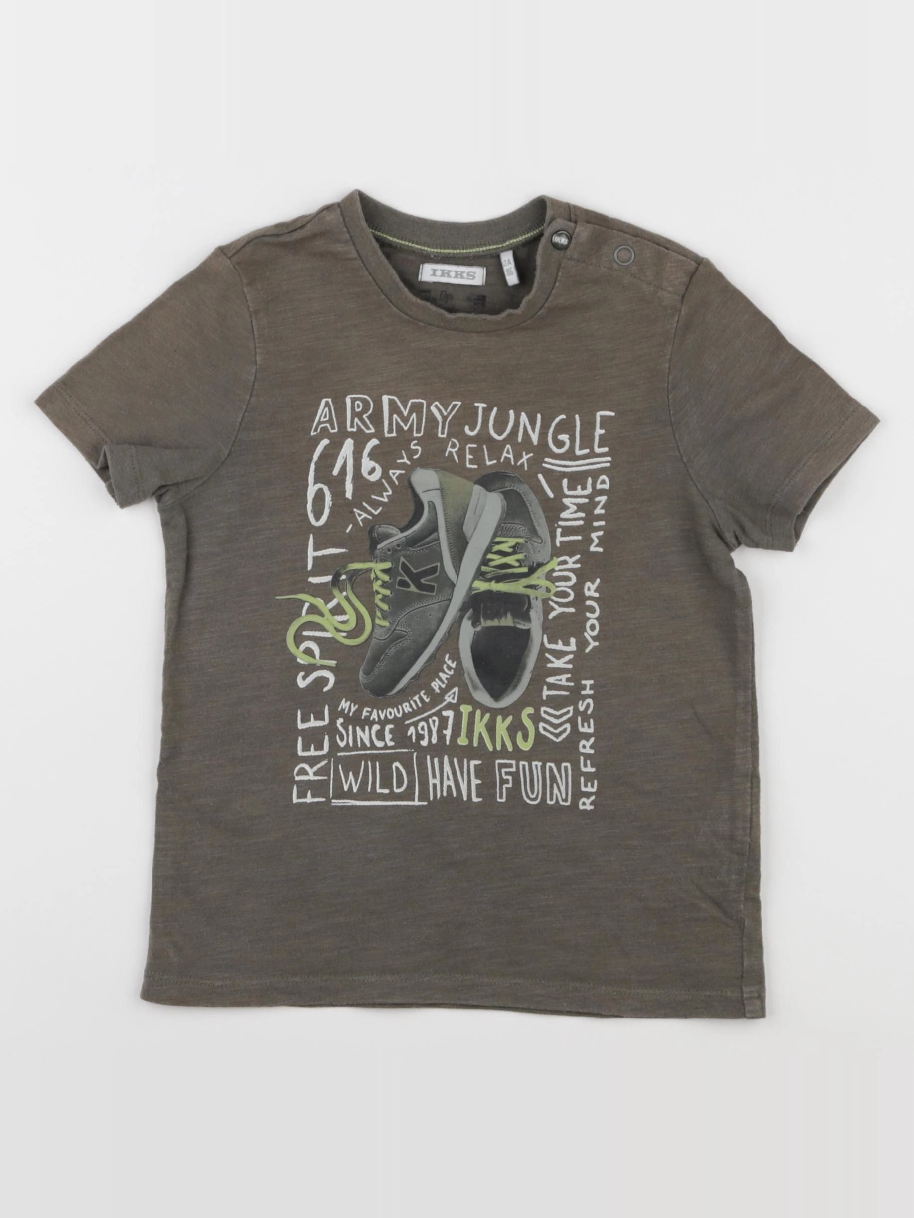 IKKS - tee-shirt vert - 2 ans
