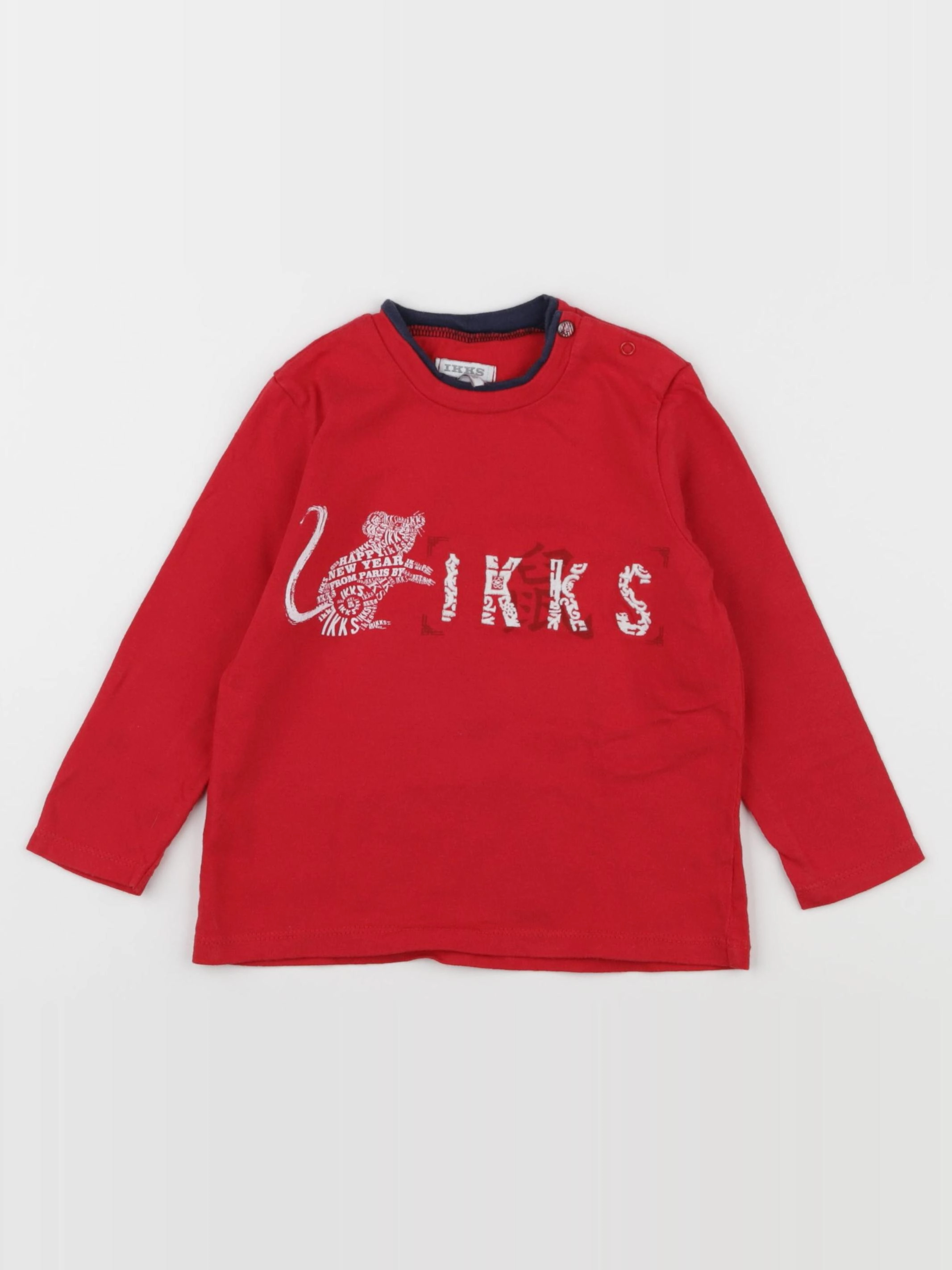 IKKS - tee-shirt rouge - 2 ans