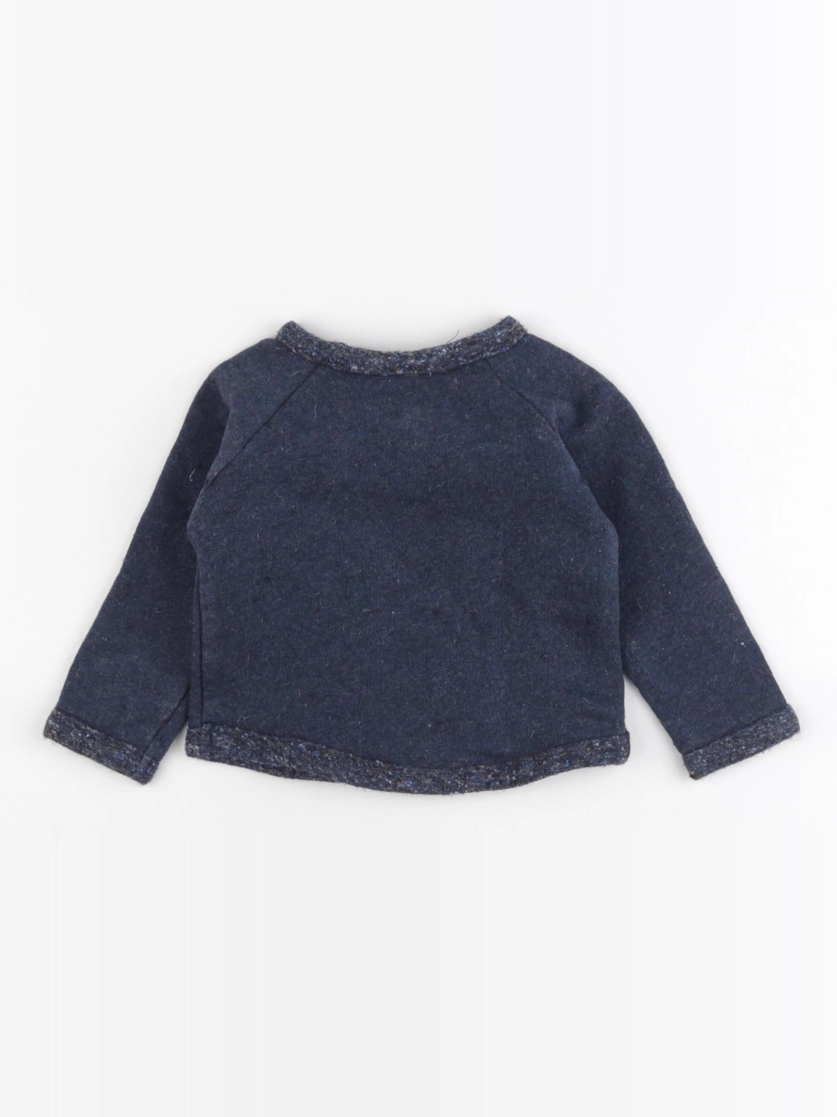 Arsène et les pipelettes - sweat bleu - 12 mois