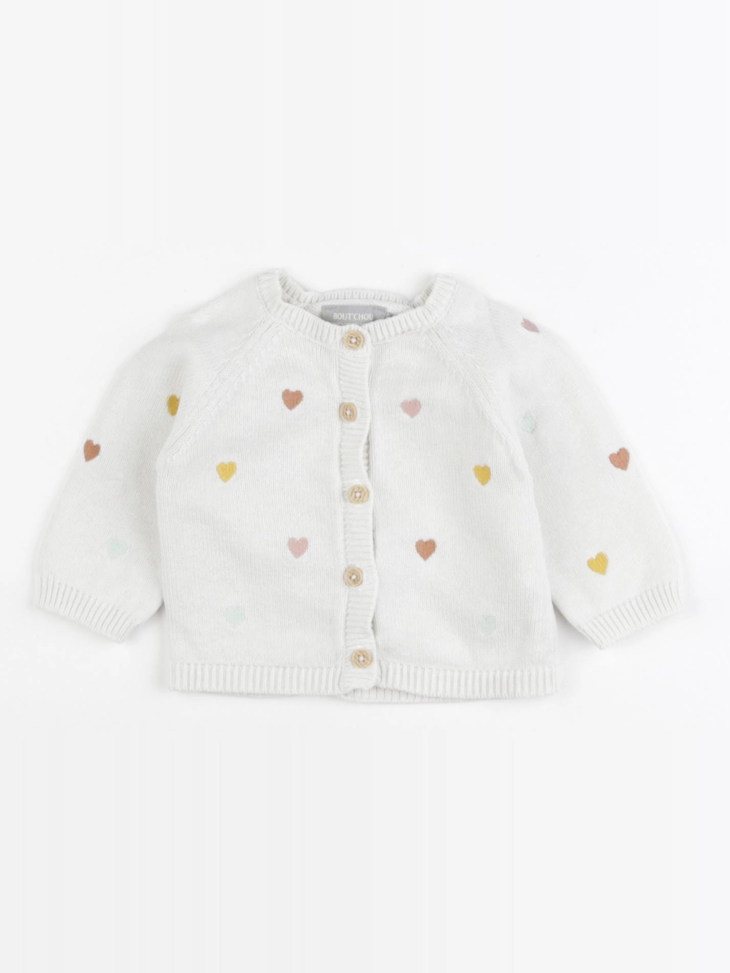 Boutchou - gilet beige - 1 mois