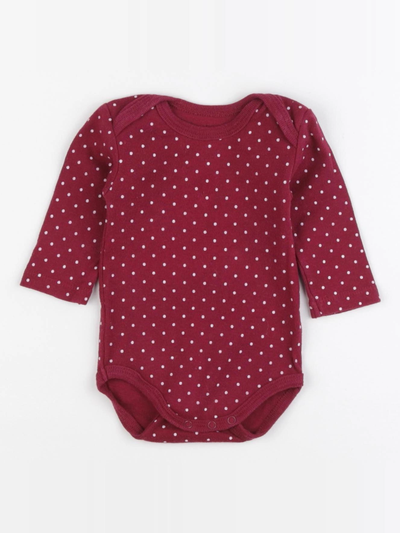 La Redoute - body rouge - 3 mois