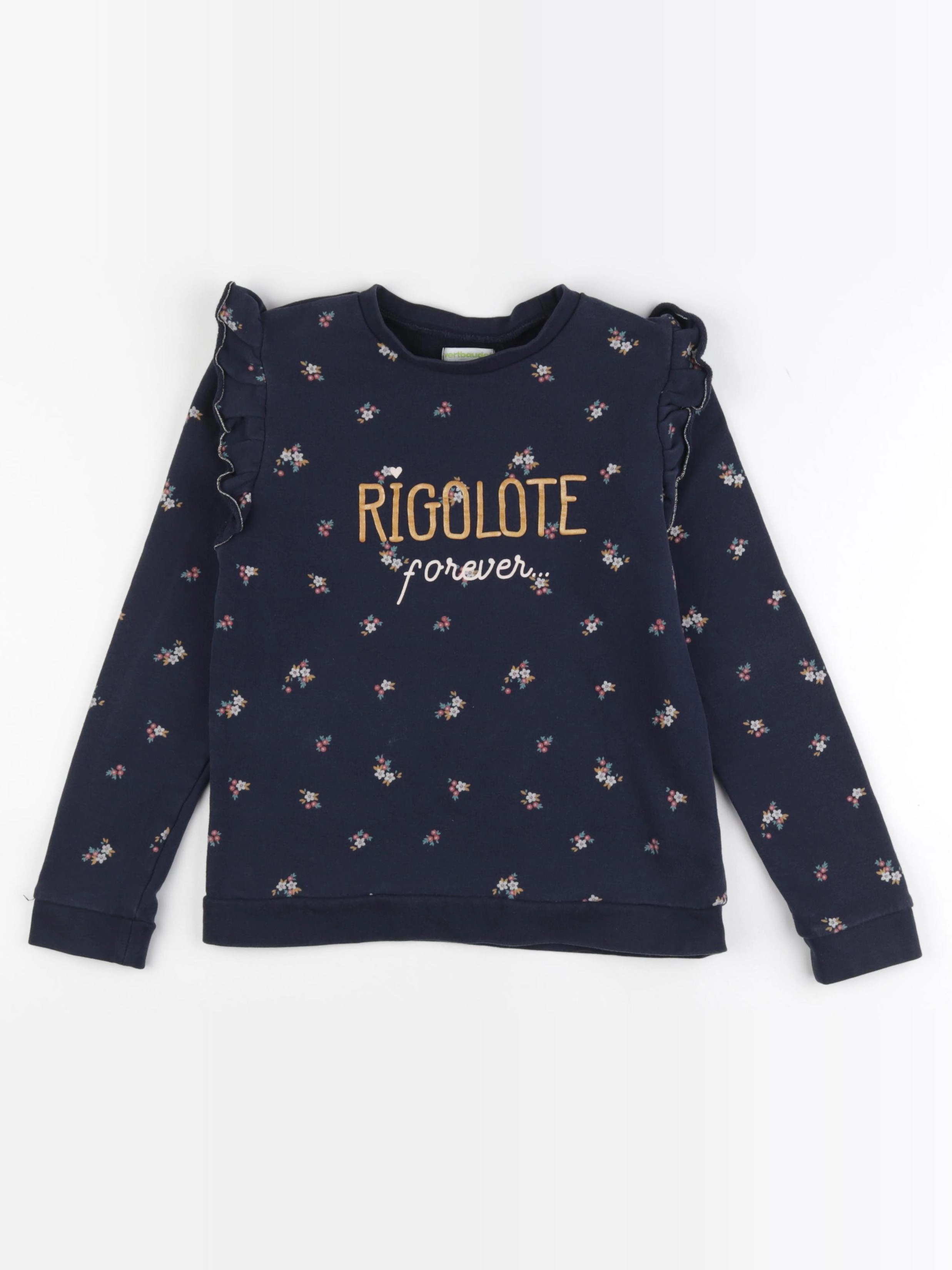 Vertbaudet - sweat bleu - 10 ans