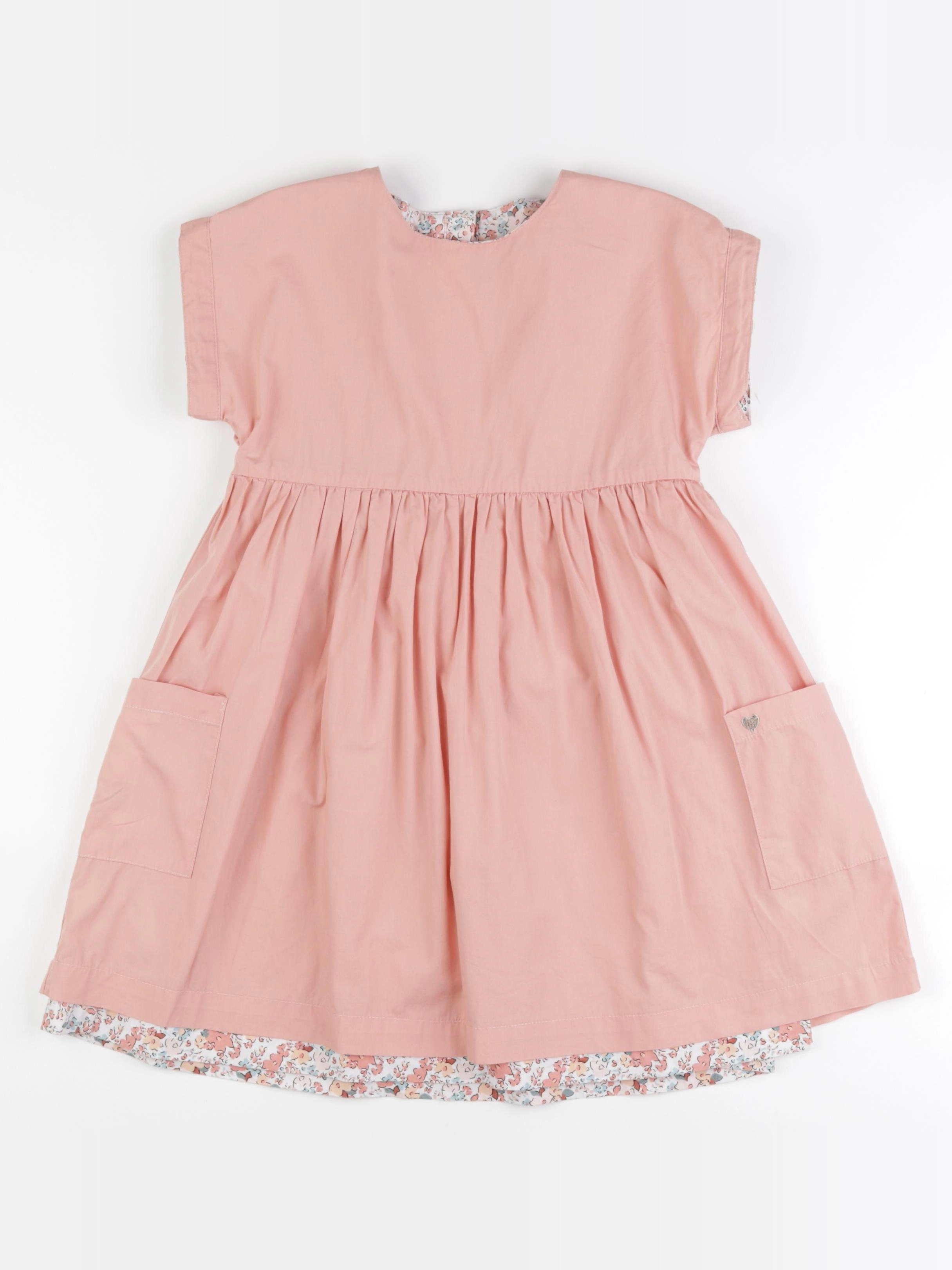Vertbaudet - robe rose - 7 ans