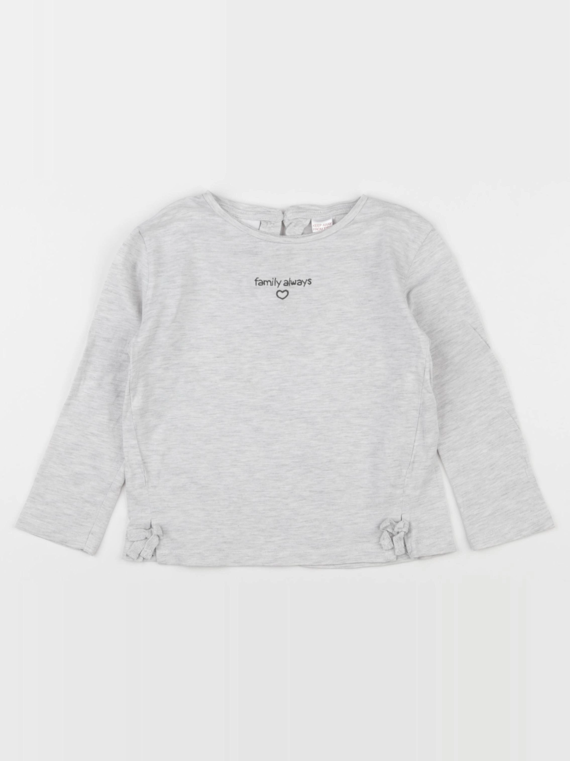 Zara - tee-shirt gris - 3/4 ans