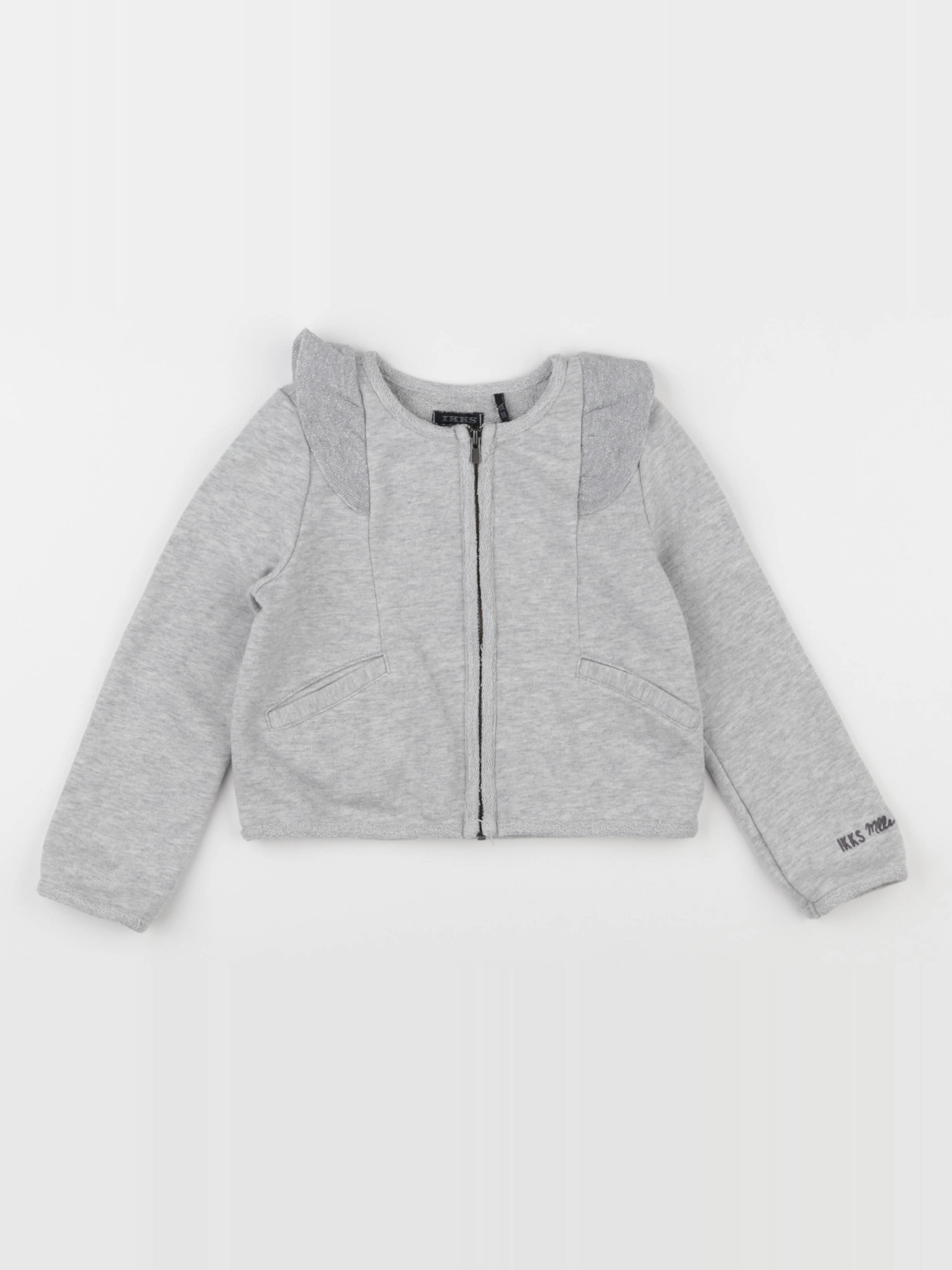 IKKS - sweat gris, argent - 3 ans