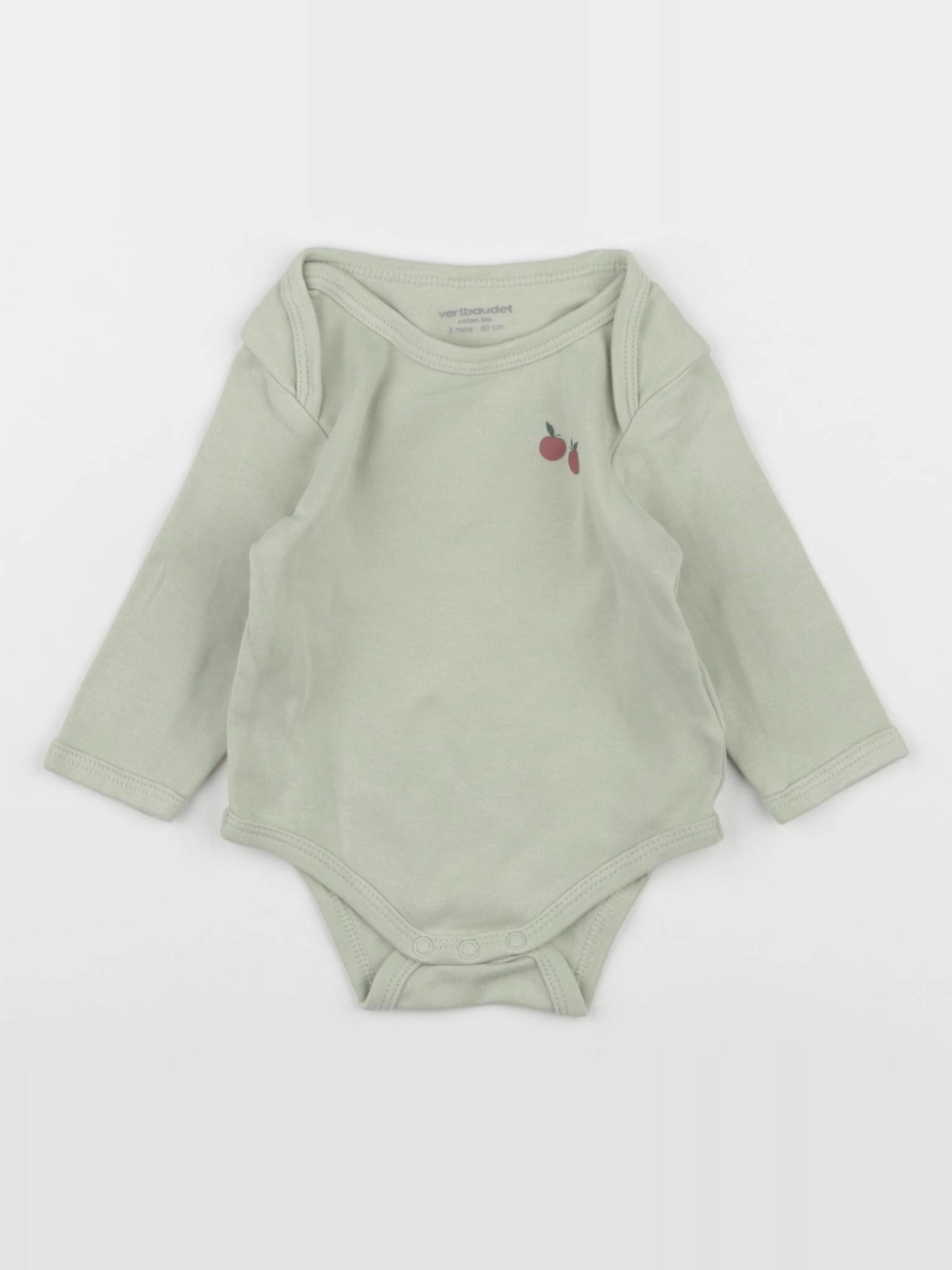 Vertbaudet - body vert - 3 mois
