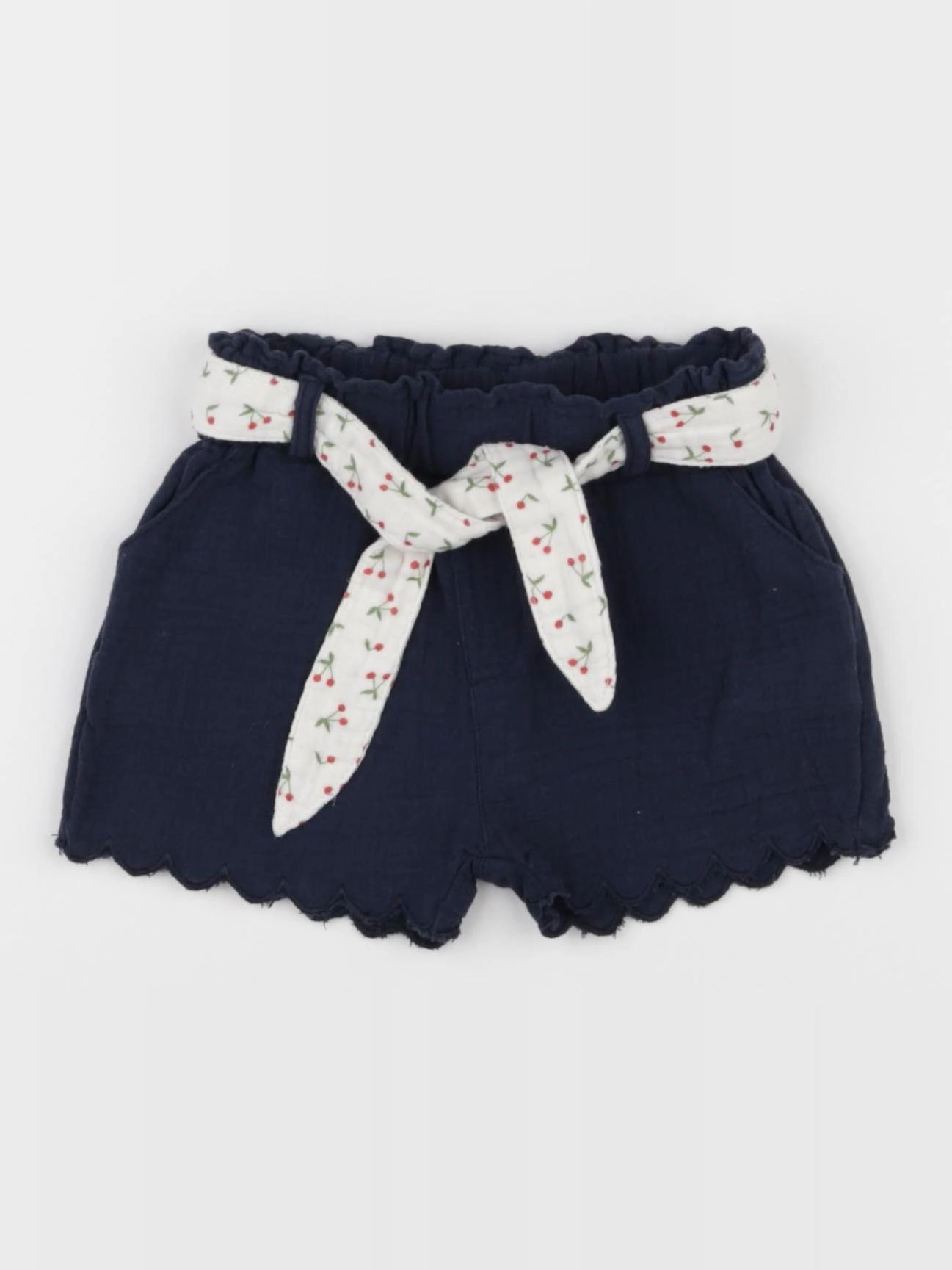 Vertbaudet - short bleu - 6 mois