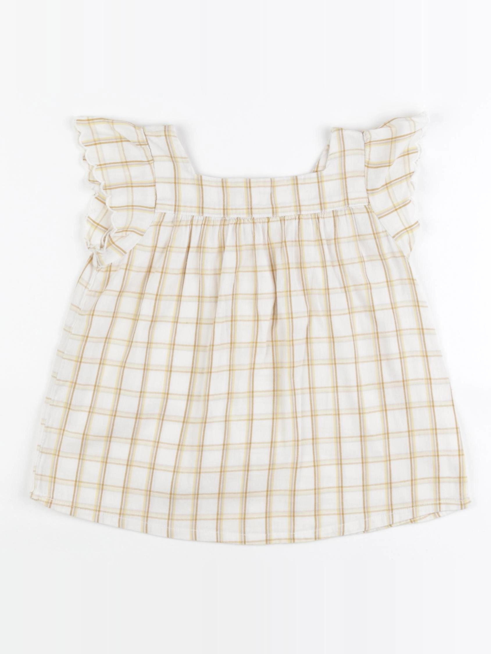 Cyrillus - blouse beige, jaune - 4 ans