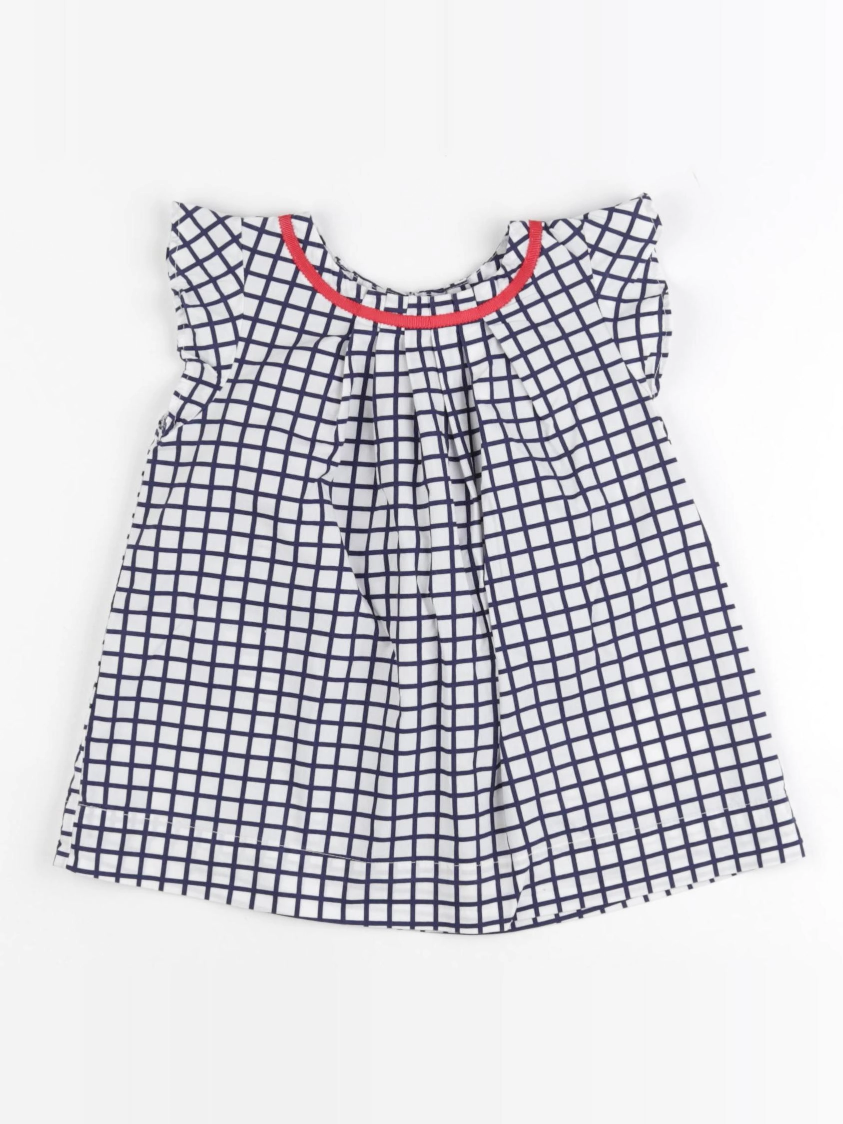 Jacadi - blouse blanc, bleu - 4 ans