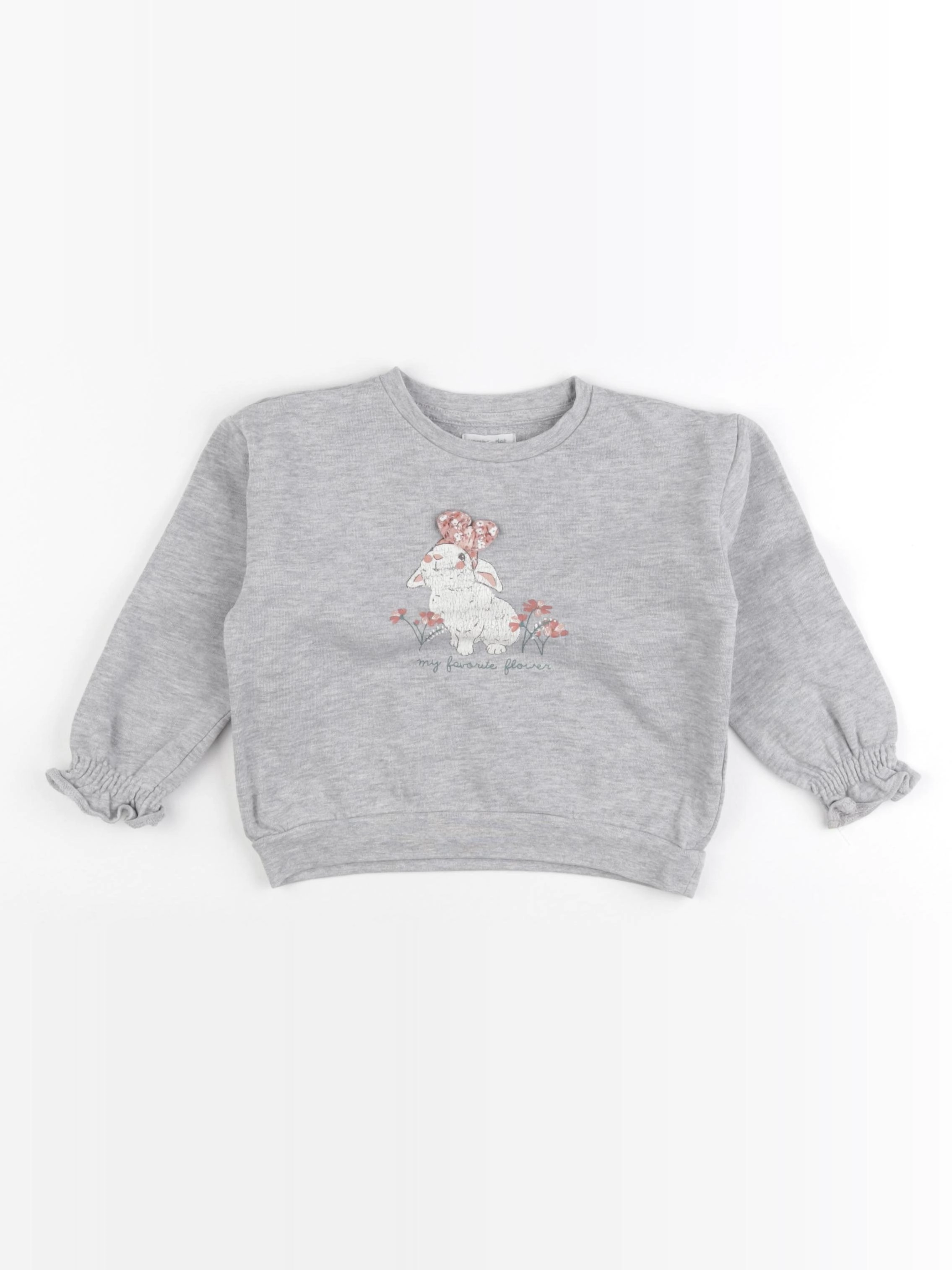 Vertbaudet - sweat gris - 4 ans