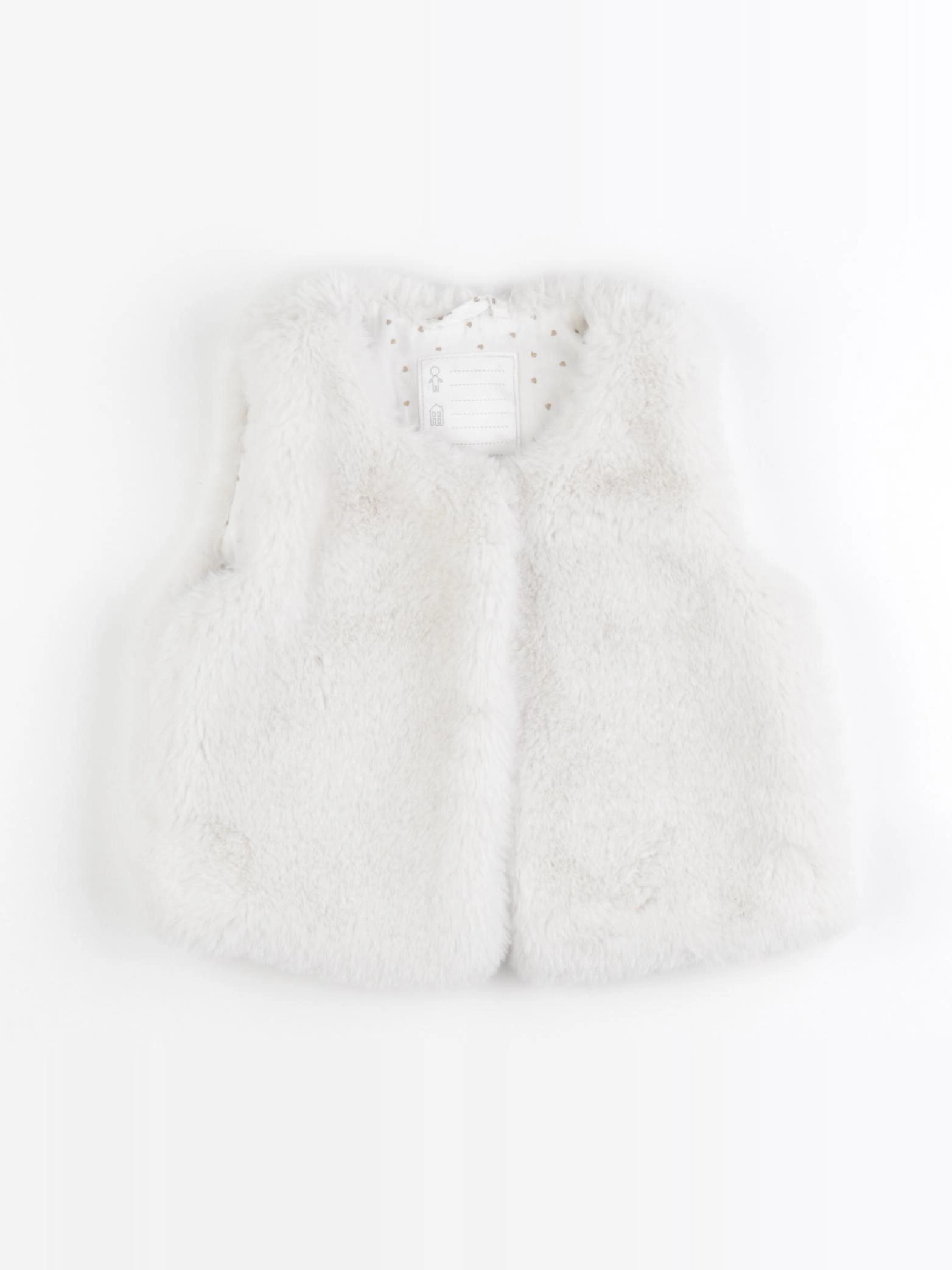 Vertbaudet - gilet blanc - 3 ans