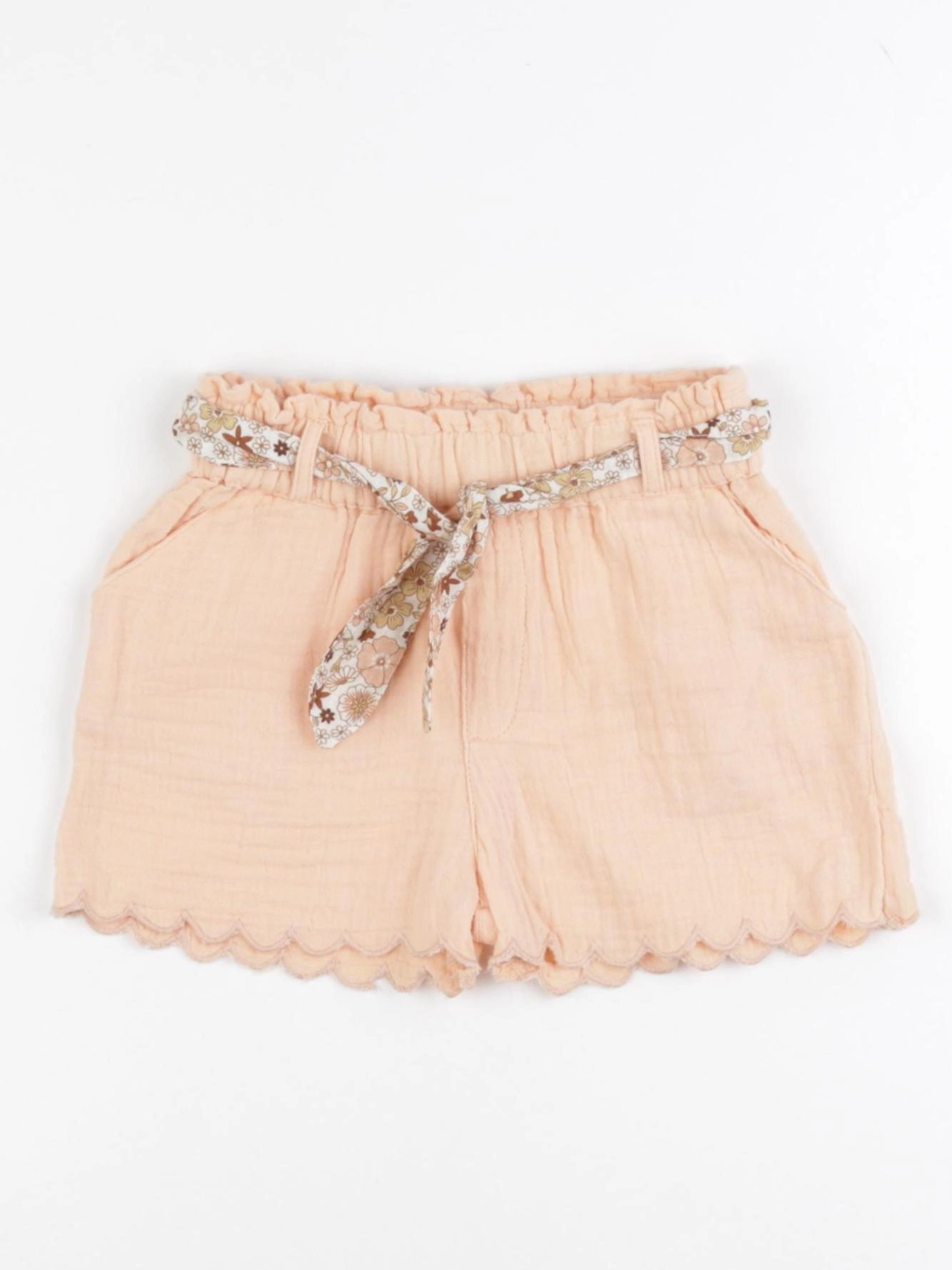 Vertbaudet - short orange - 2 ans