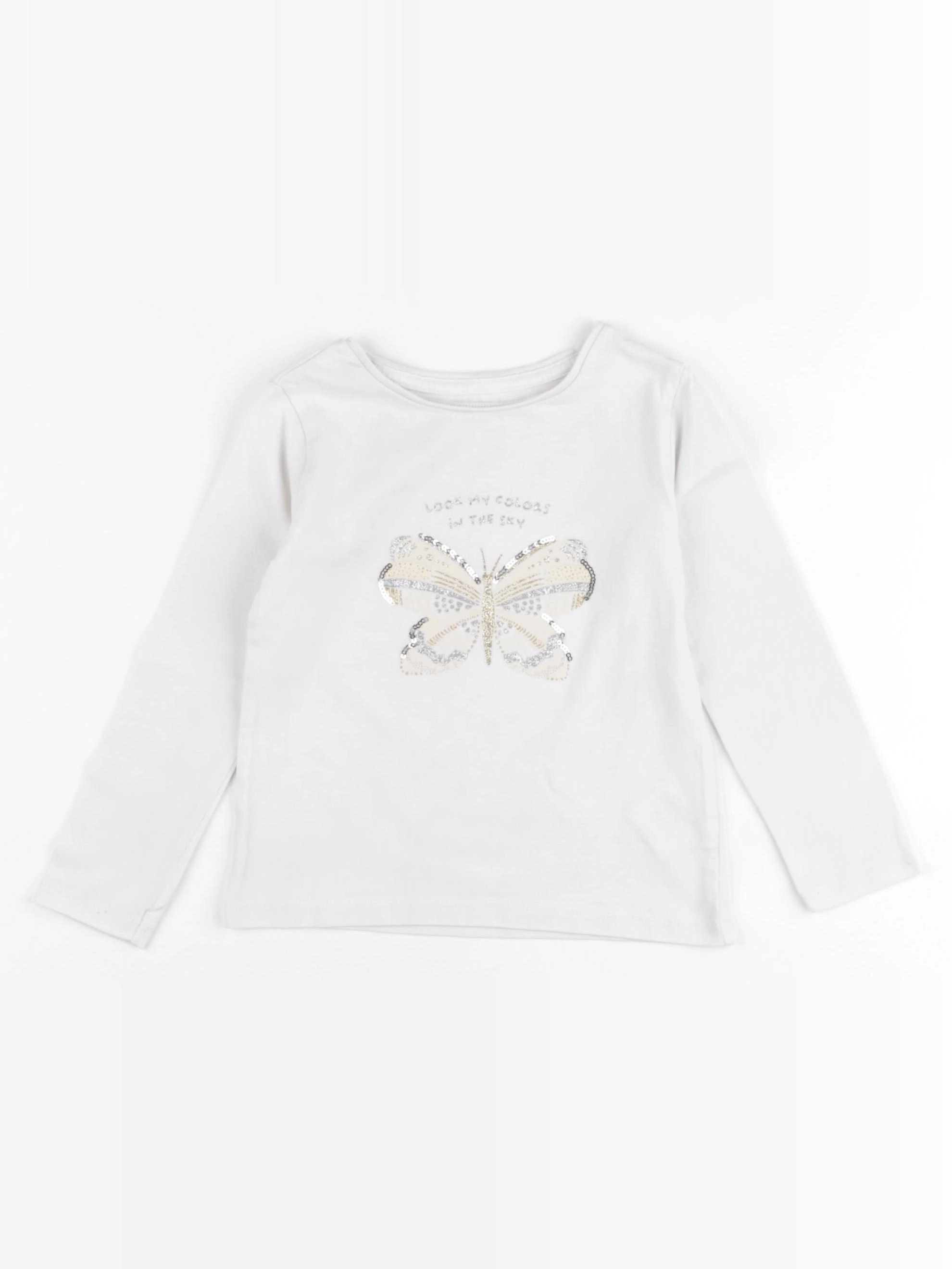 Vertbaudet - tee-shirt blanc - 3 ans