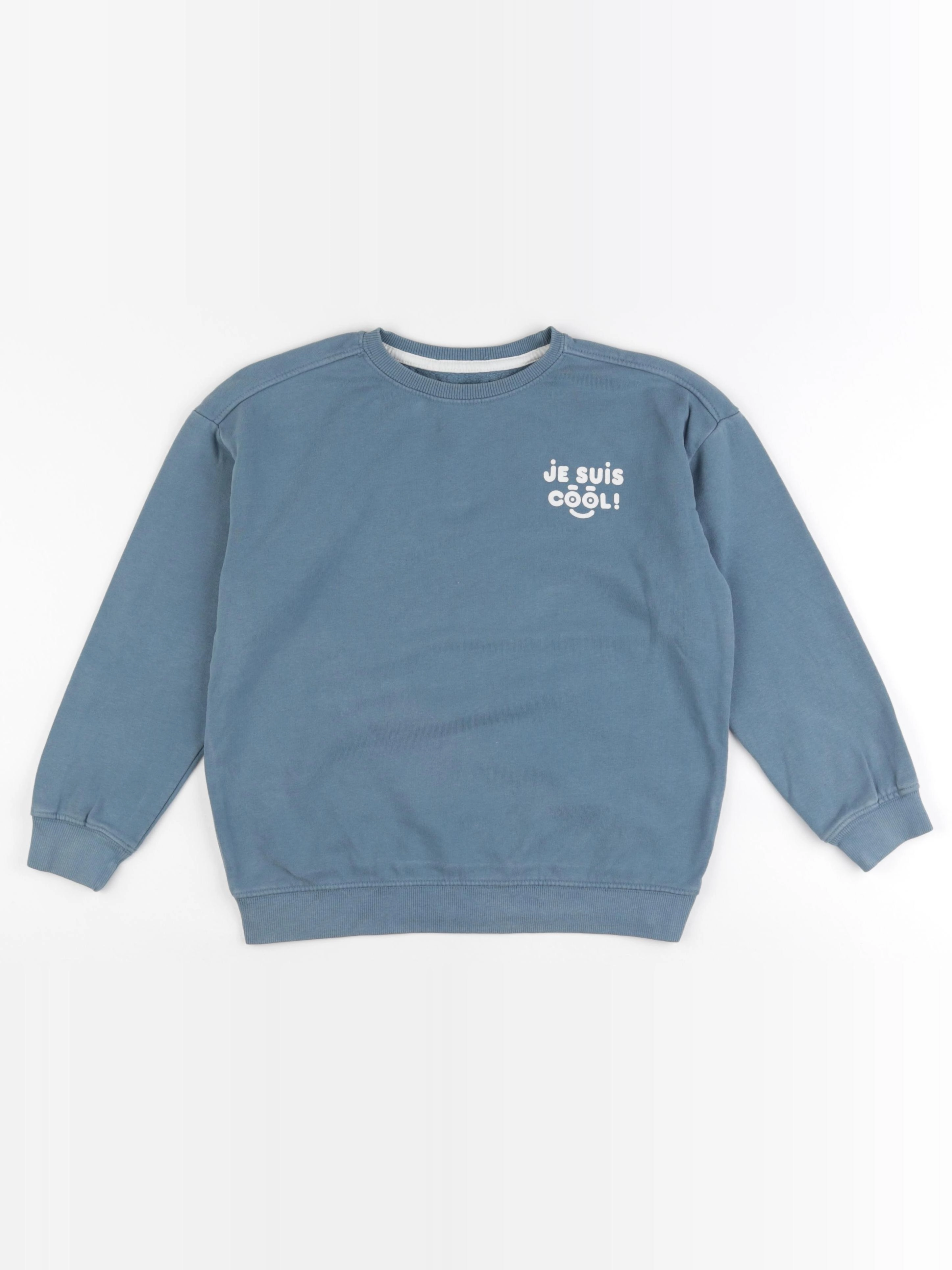 Vertbaudet - sweat bleu - 8 ans