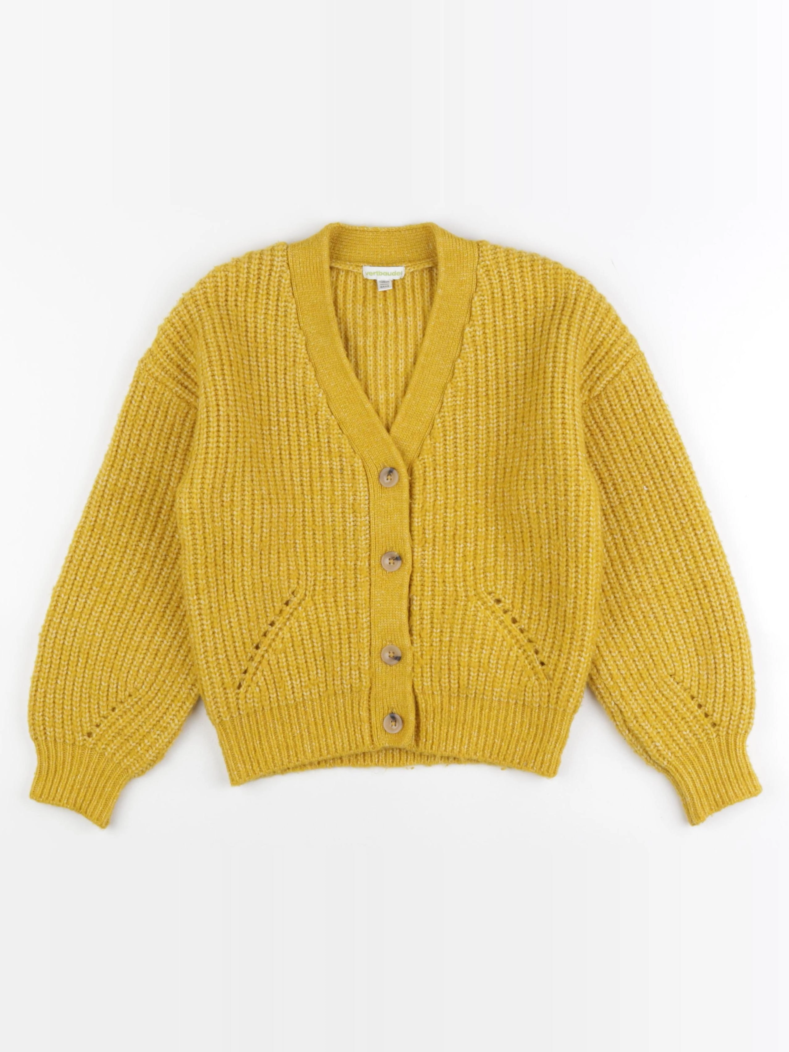 Vertbaudet - gilet jaune - 8 ans