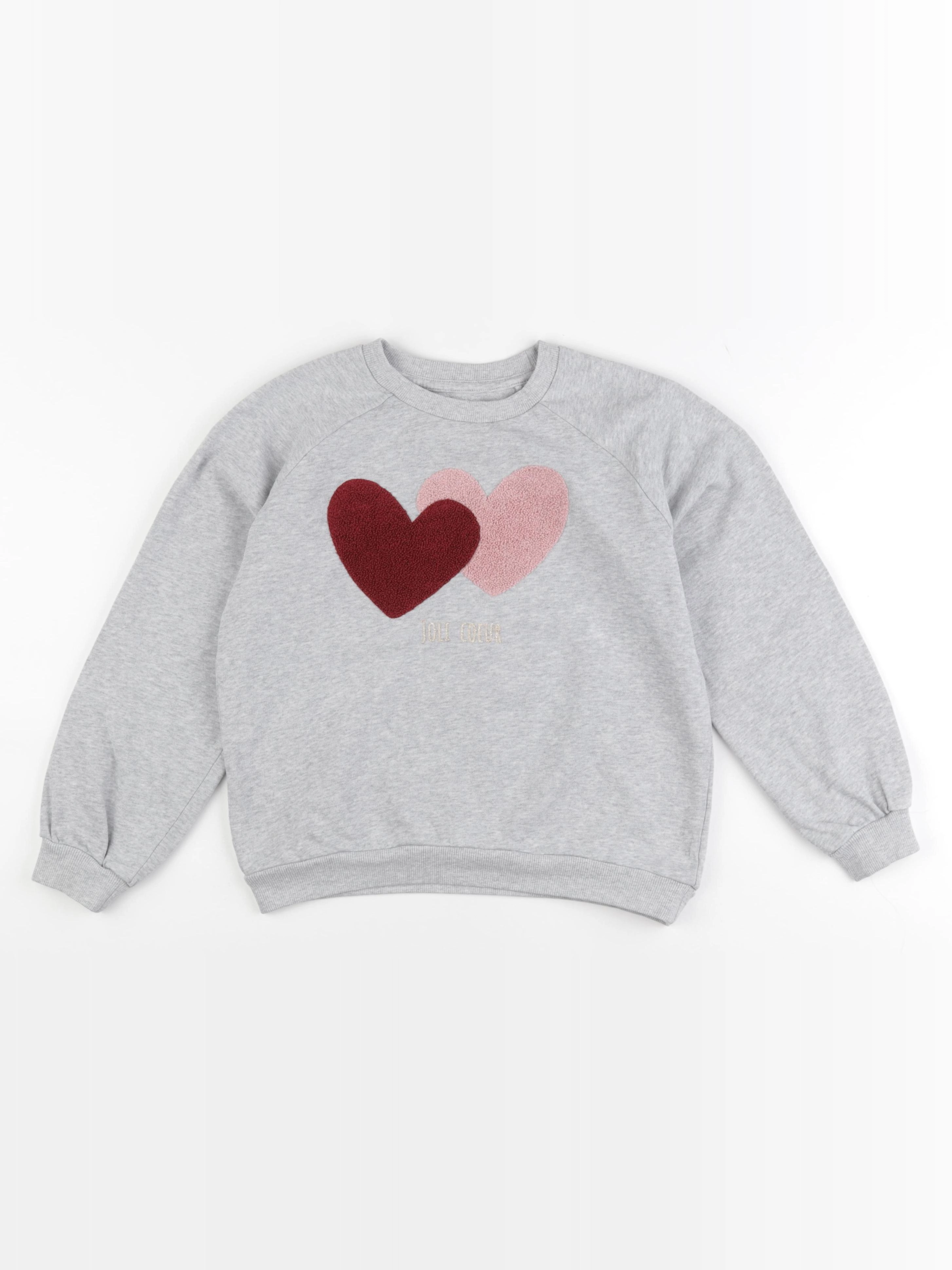 Vertbaudet - sweat gris - 10 ans