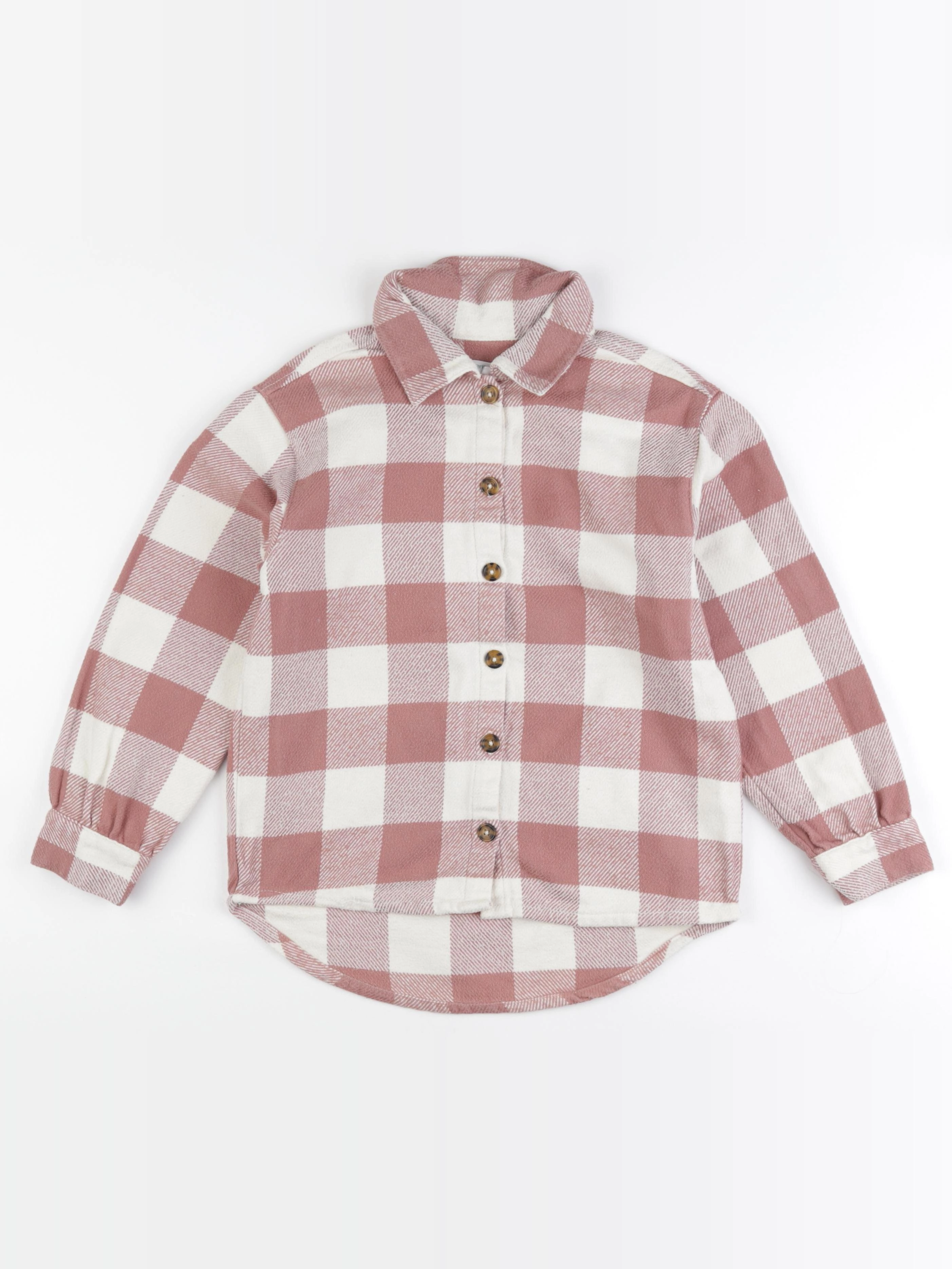 Vertbaudet - sur-chemise blanc, rose - 10 ans