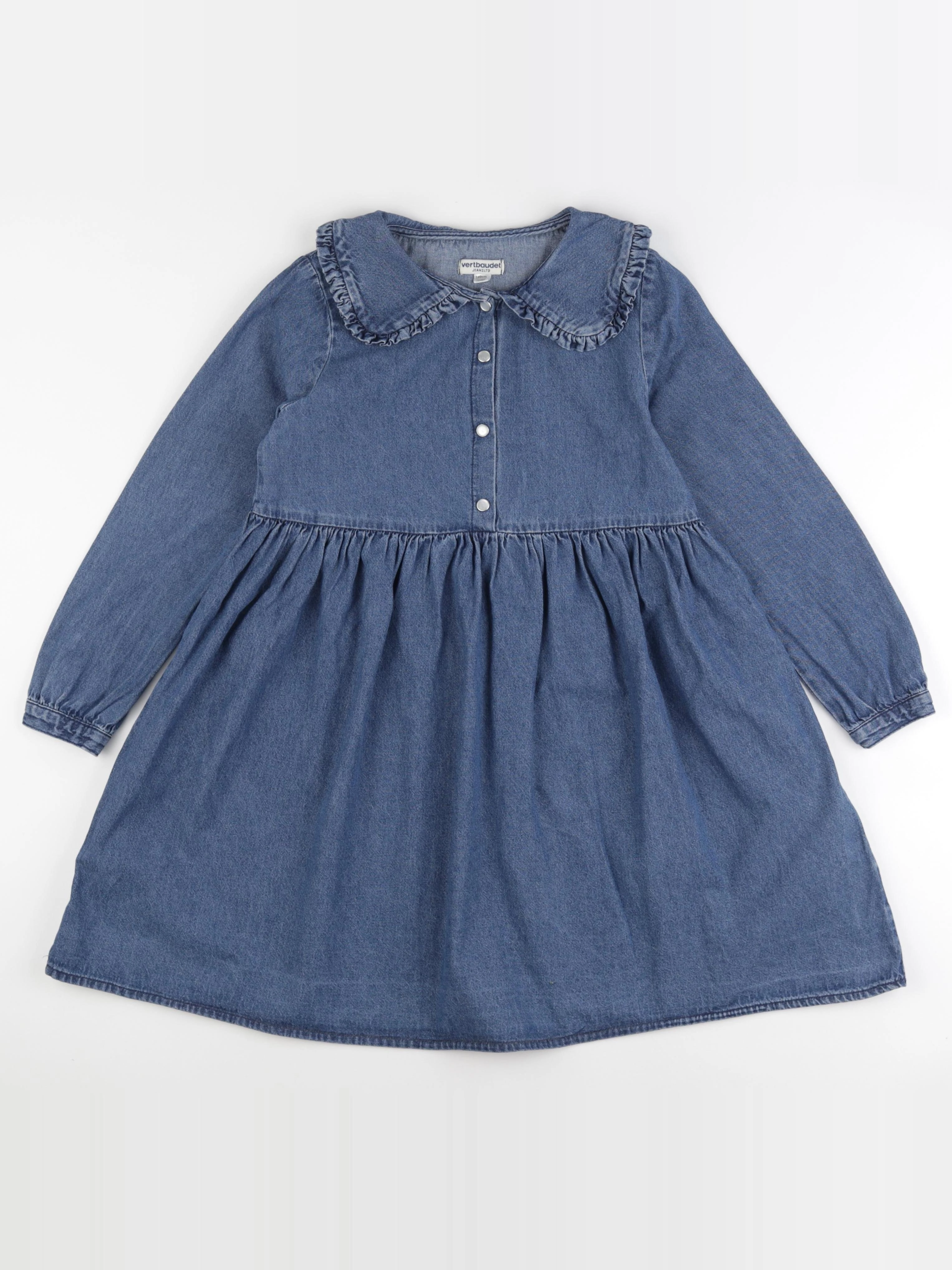 Vertbaudet - robe bleu - 10 ans