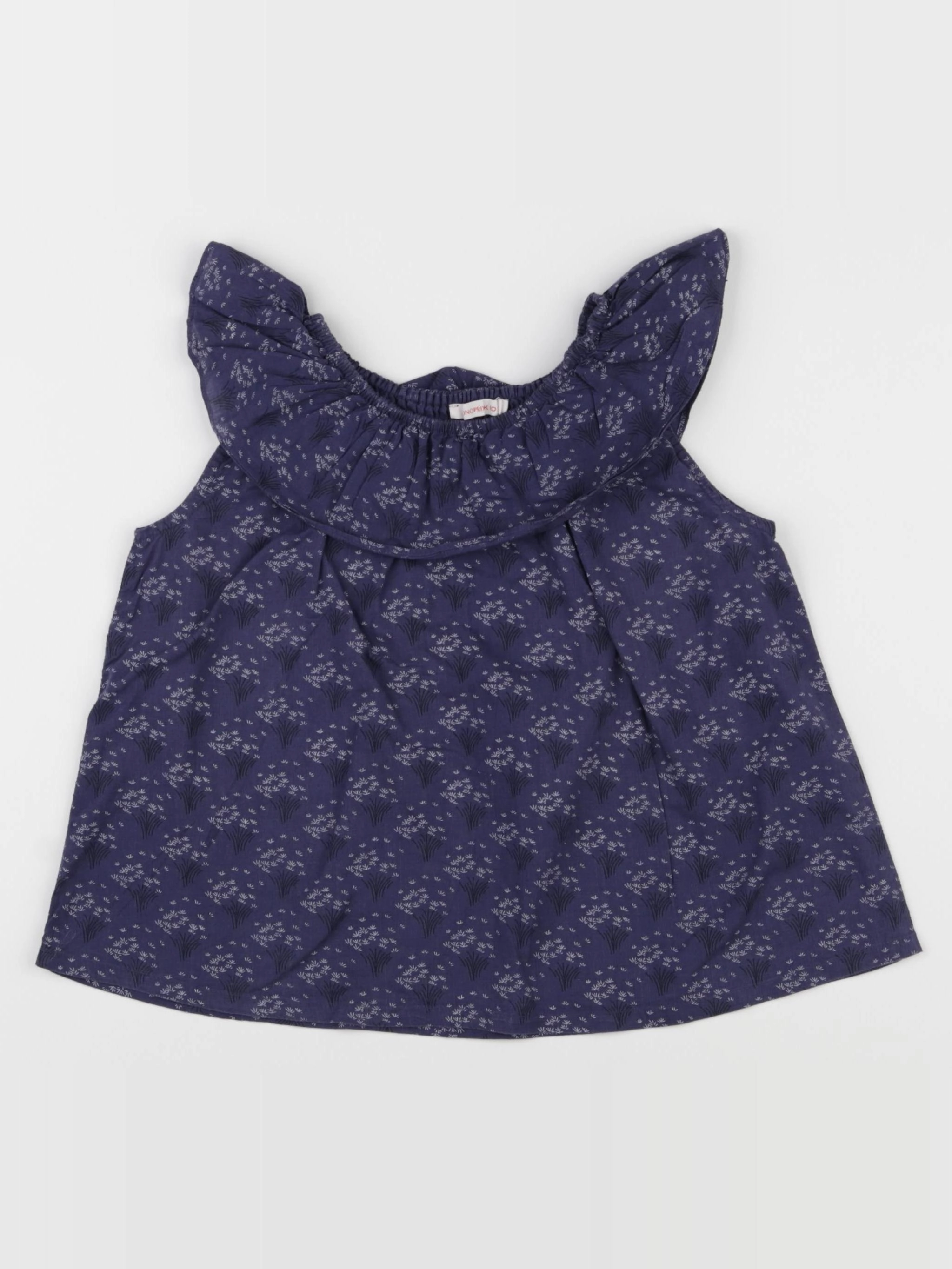 Monoprix - blouse bleu - 4 ans