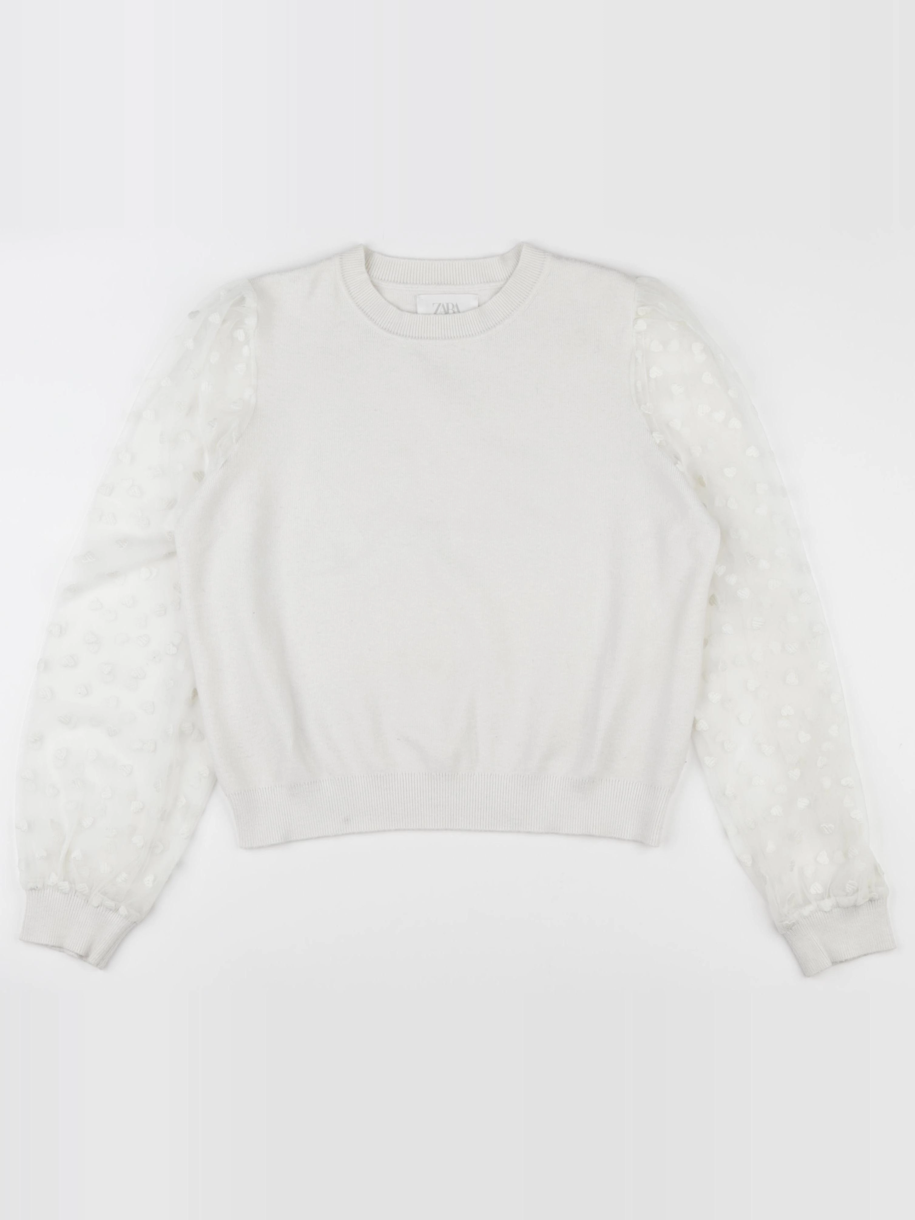 Zara - pull blanc - 11/12 ans