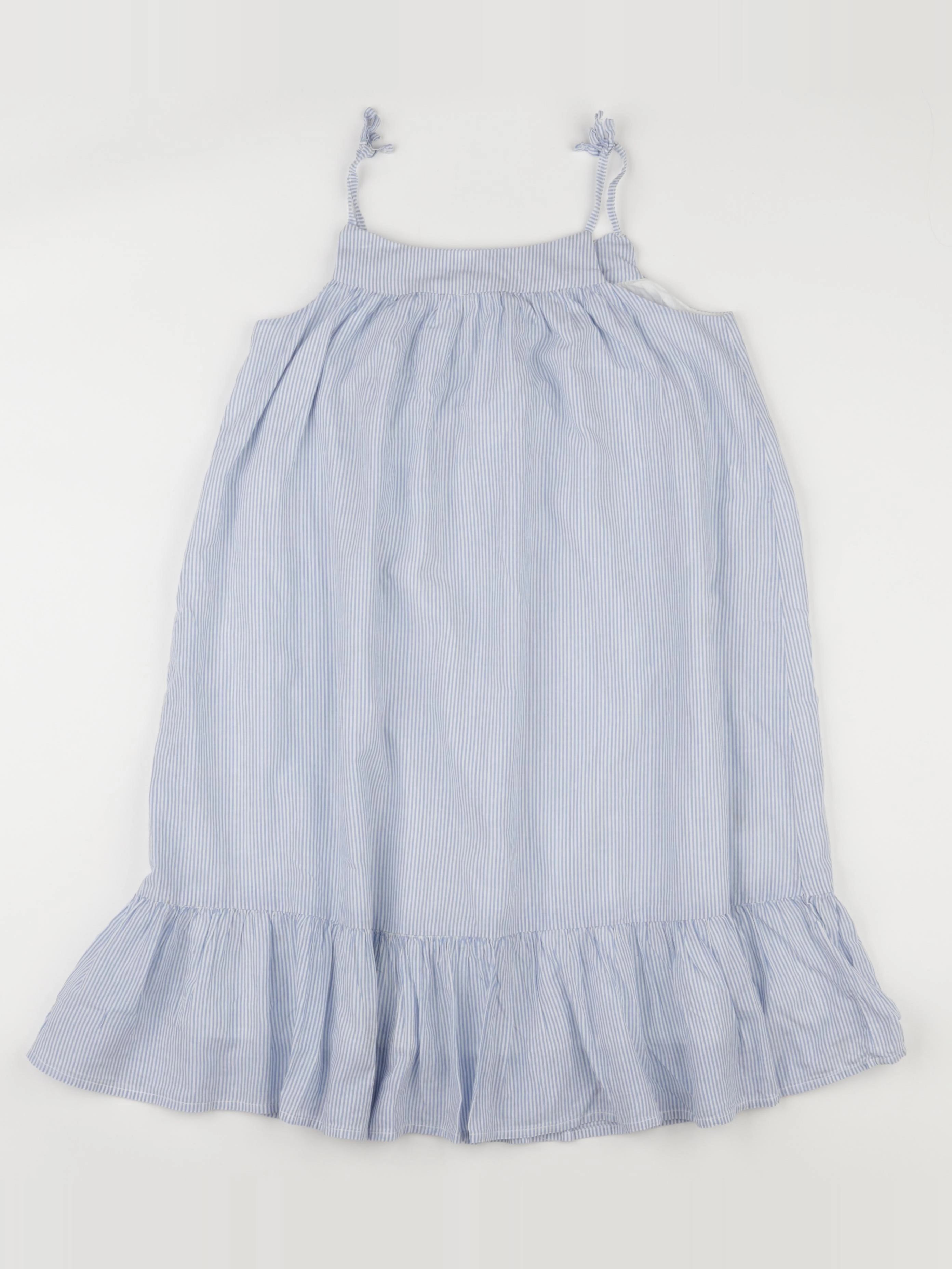 H&M - robe blanc, bleu - 9/10 ans