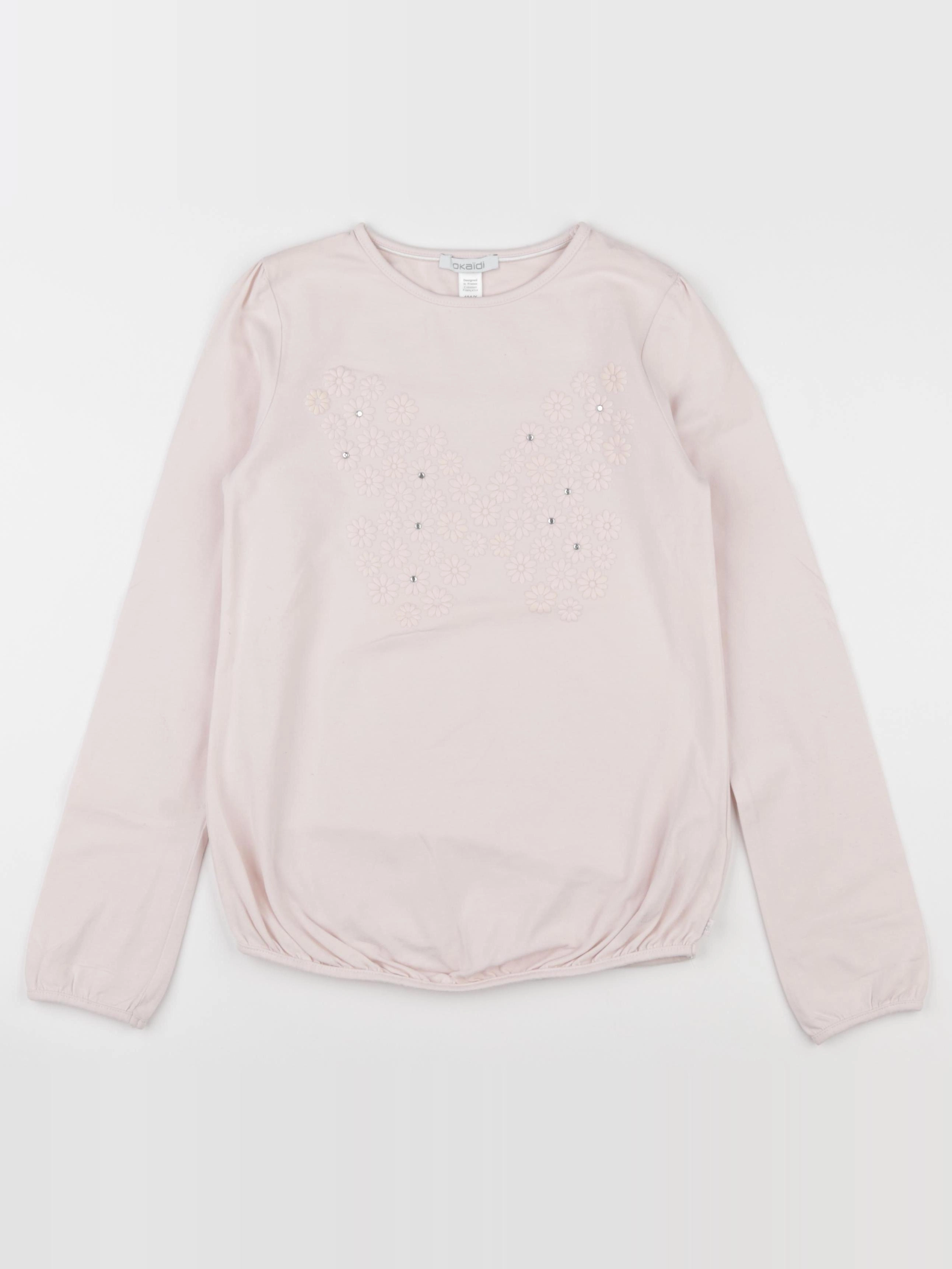 Okaidi - tee-shirt rose - 10 ans
