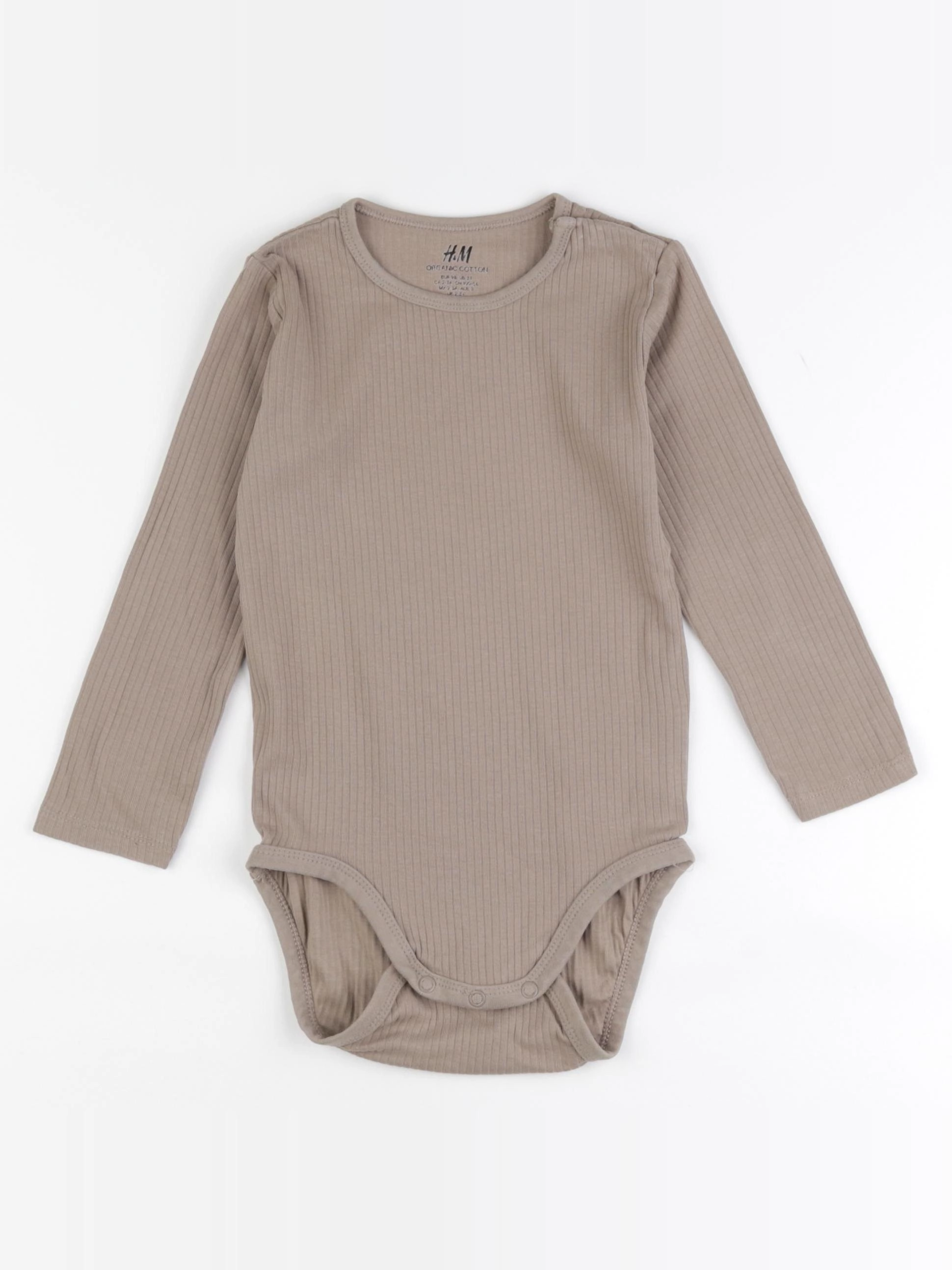 H&M - body marron - 2/3 ans