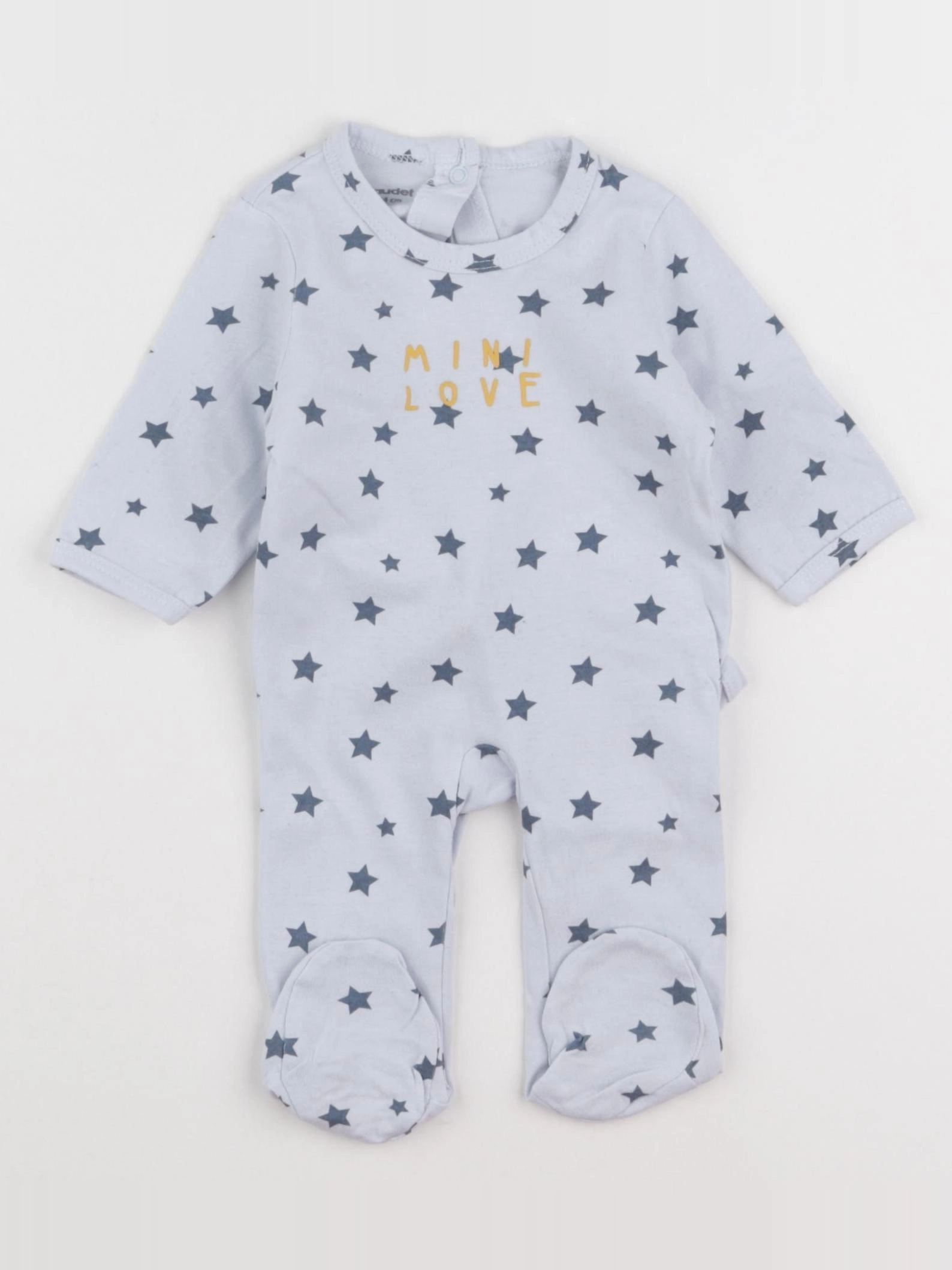 Vertbaudet - pyjama coton bleu - 1 mois