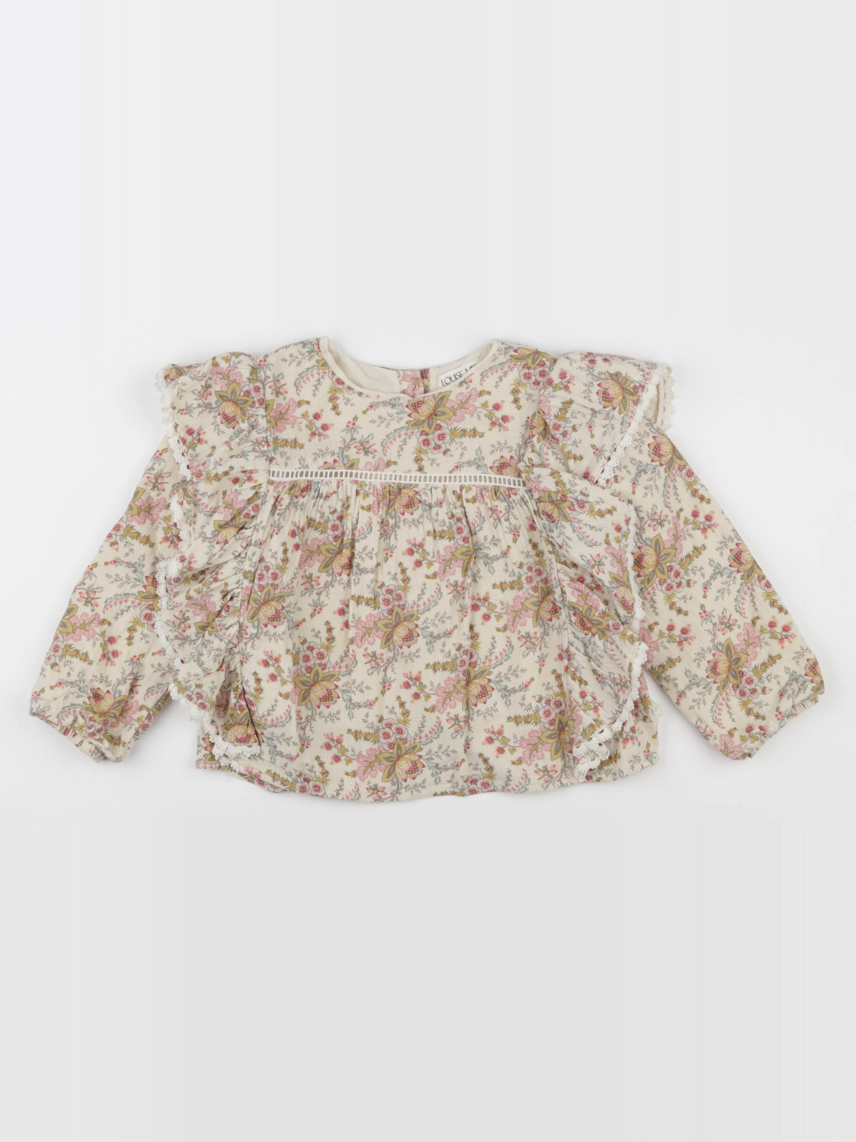 Louise Misha - blouse beige, rose - 4 ans